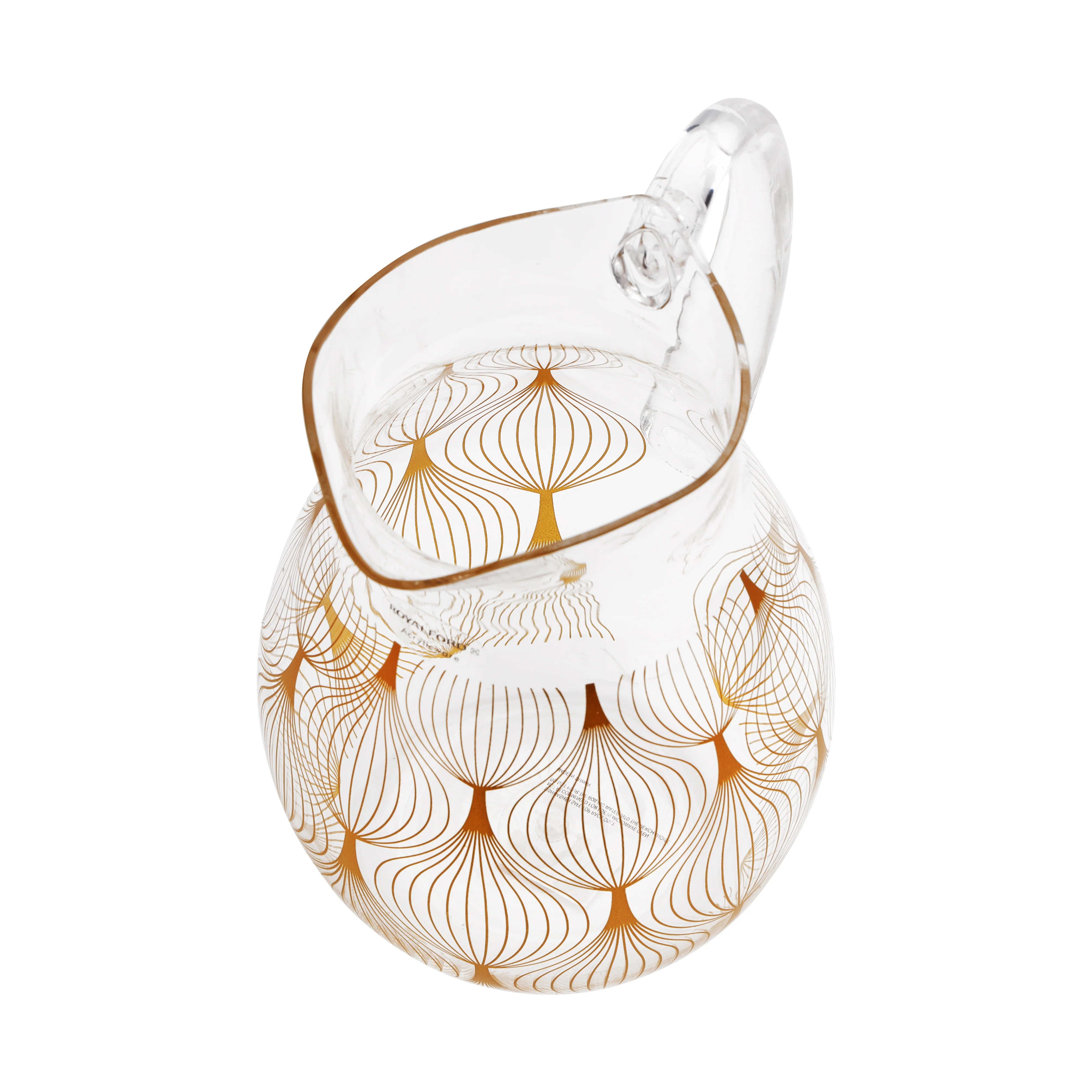 Royalford RF10164 Alyssa Acrylic Water Jug | 2.10L BPA-Free with Golden Design | Ergonomic Handle| Freezer Safe| Top-Rack Dishwasher Safe| Durable & Stylish Water Server - Image 5