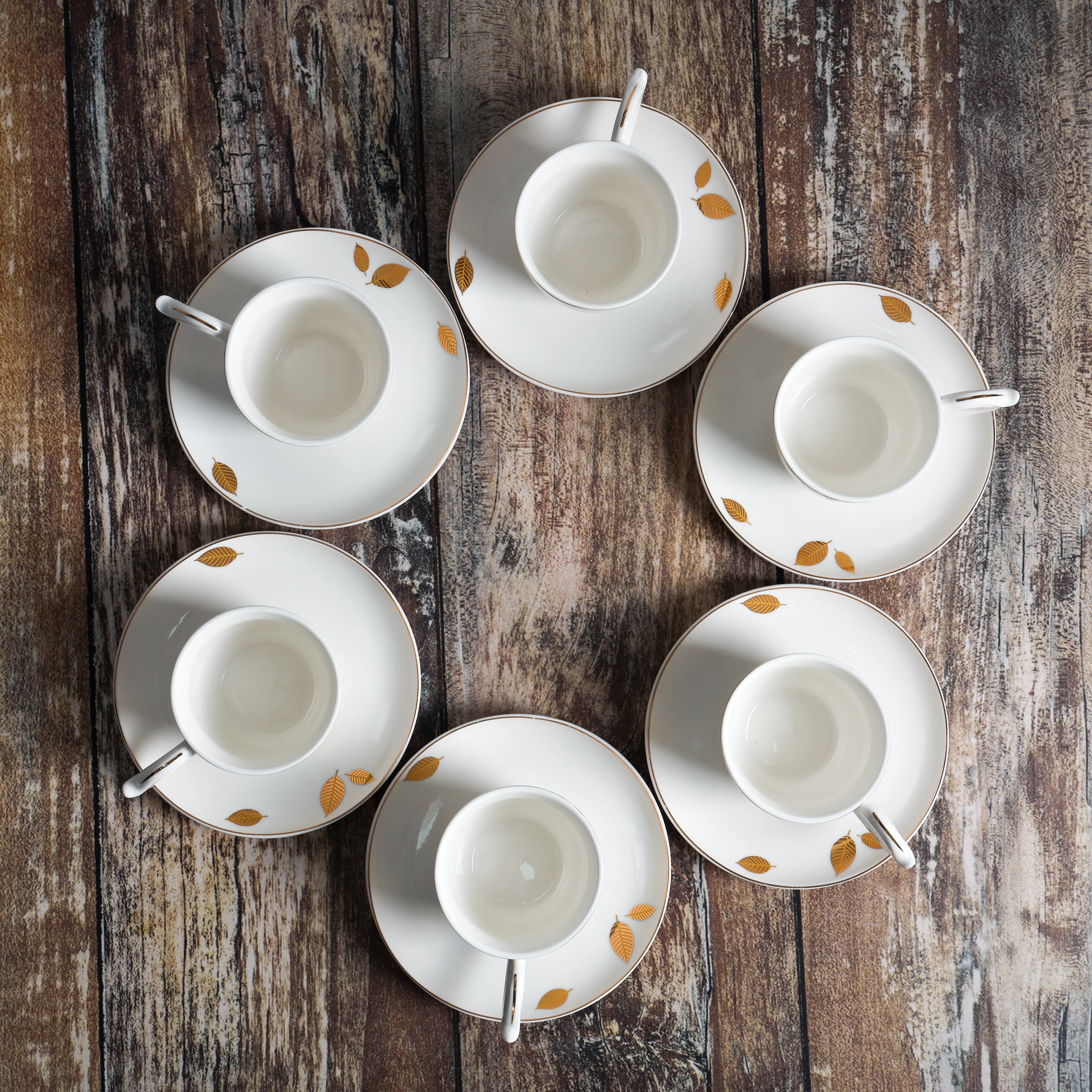 Royalford RF10175 Bone China Cup & Saucer Set 12pcs | Premium Tea & Coffee Cups with Matching Saucers| Dishwasher Safe Tableware for Home, Gifting & Entertaining Use - Image 2