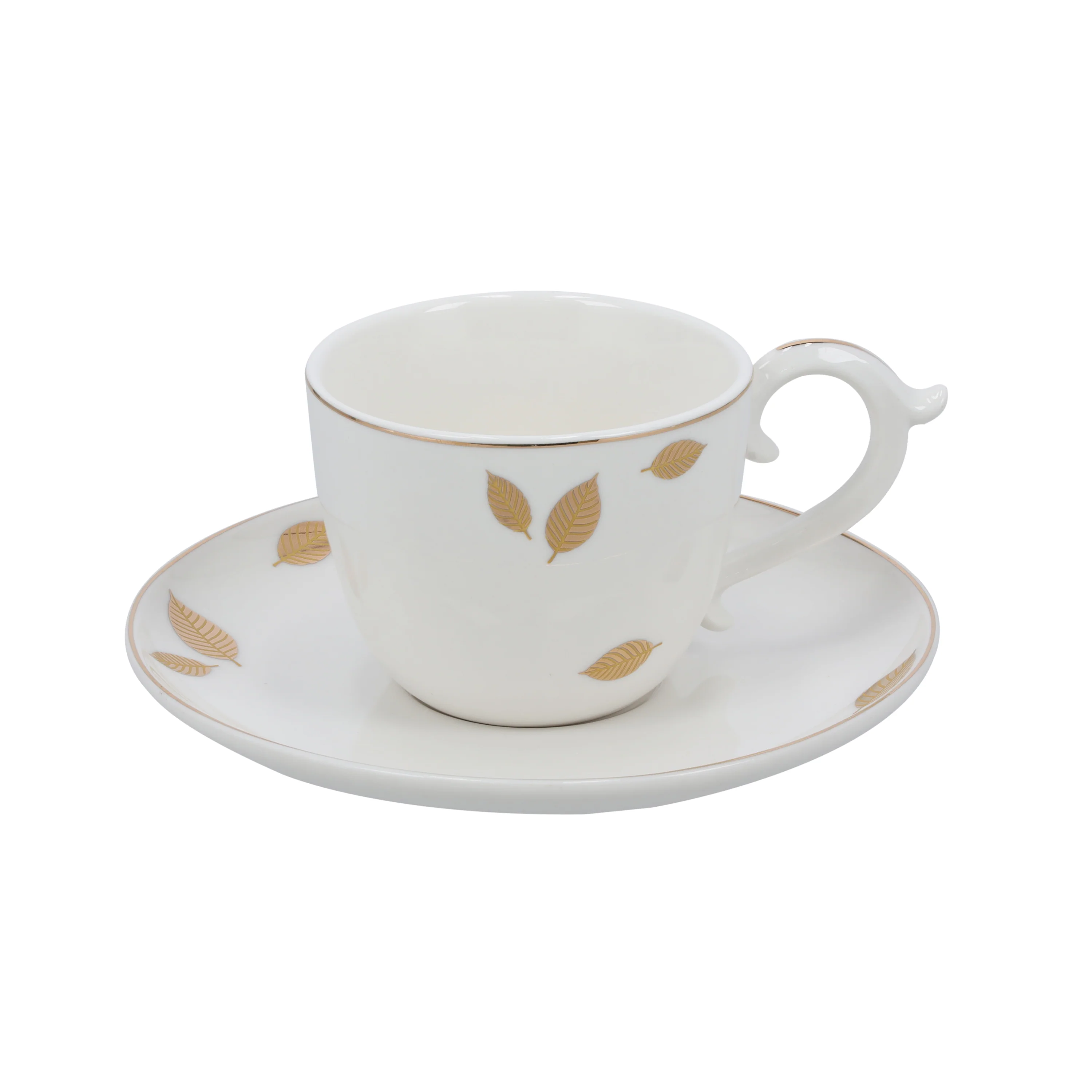 Royalford RF10175 Bone China Cup & Saucer Set 12pcs | Premium Tea & Coffee Cups with Matching Saucers| Dishwasher Safe Tableware for Home, Gifting & Entertaining Use - Image 3