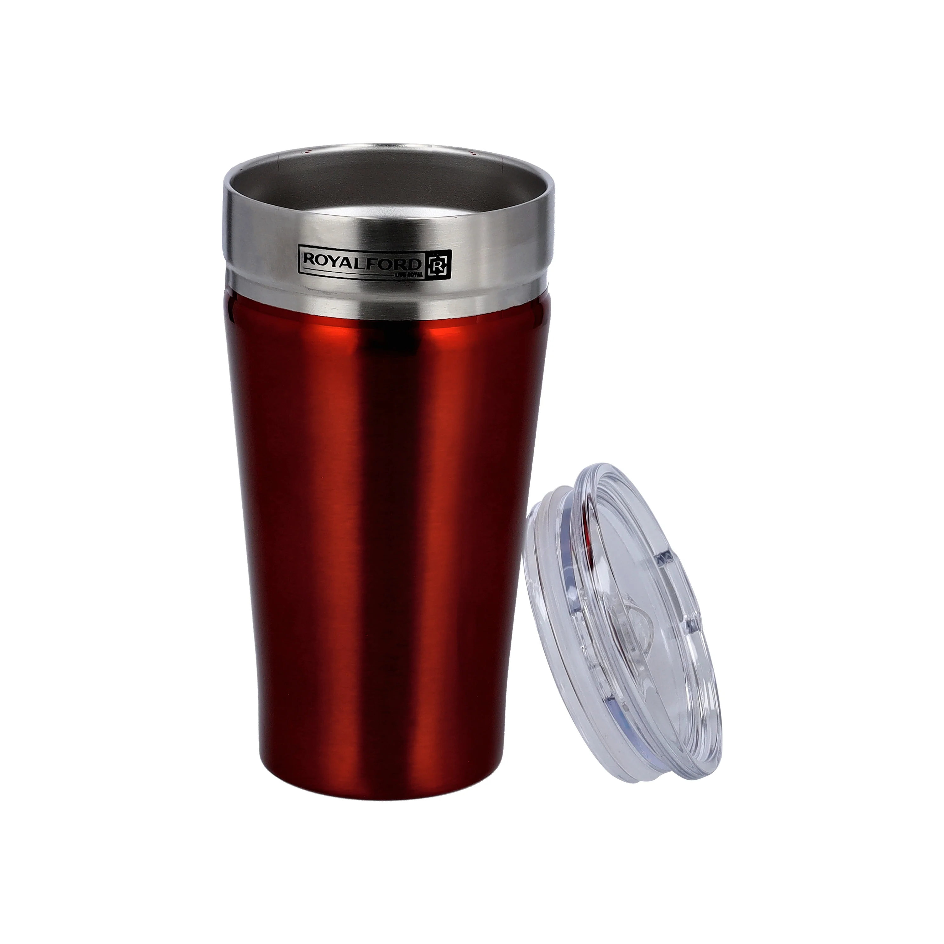 Royalford RF10180 Vacuum Tumbler 520ml | Double Wall SS 304 Insulated Thermal Cup with Leak-Proof Lid| Hot & Cold Drink Travel Mug for Office, Gym, Travel & Outdoor Use - Image 3