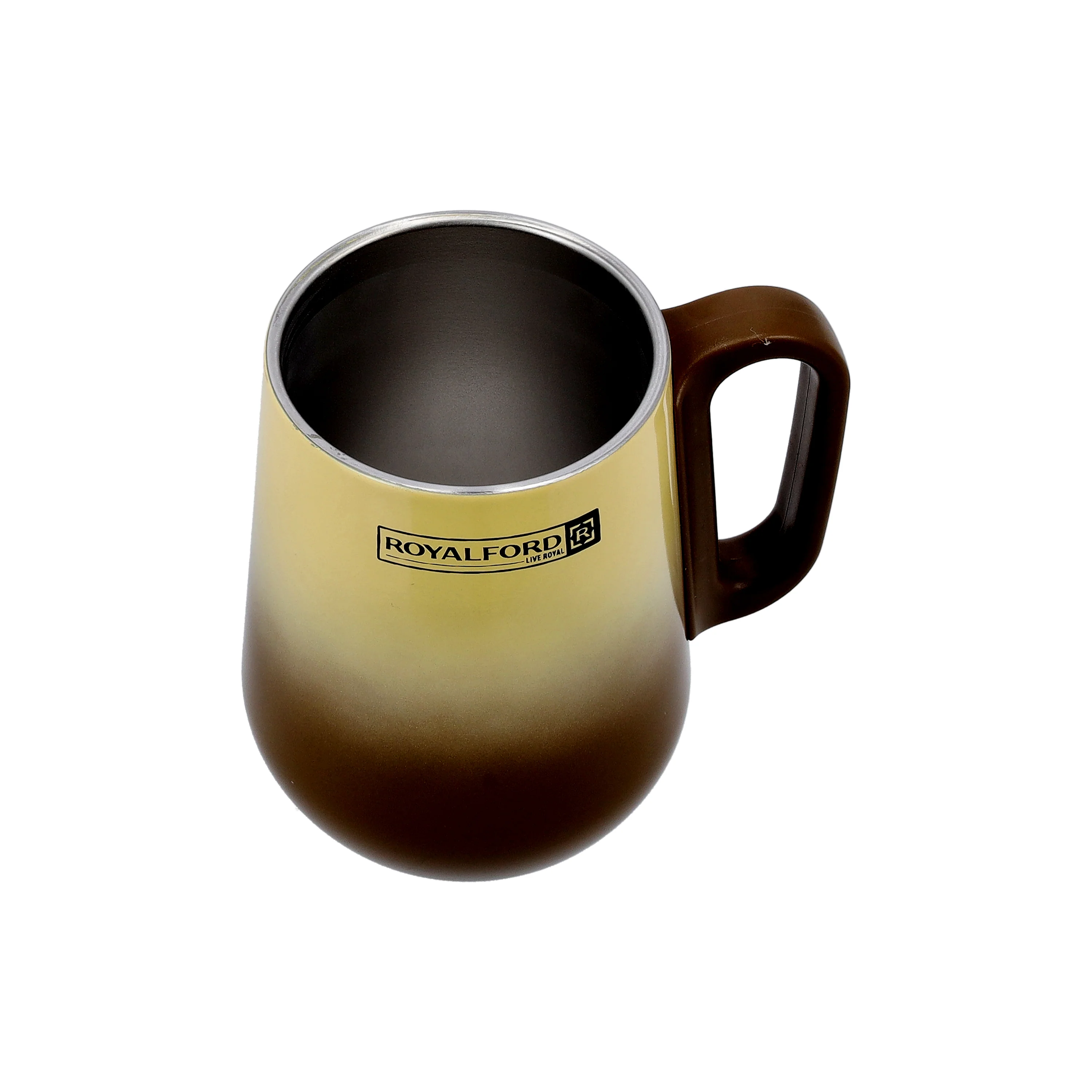 Royalford RF10183 Double Wall Stainless Steel Coffee Mug 270ml | SS304 Insulated Hot & Cold Travel Mug with Leak-Proof Lid | Durable Handle & Premium Finish Design - Image 2