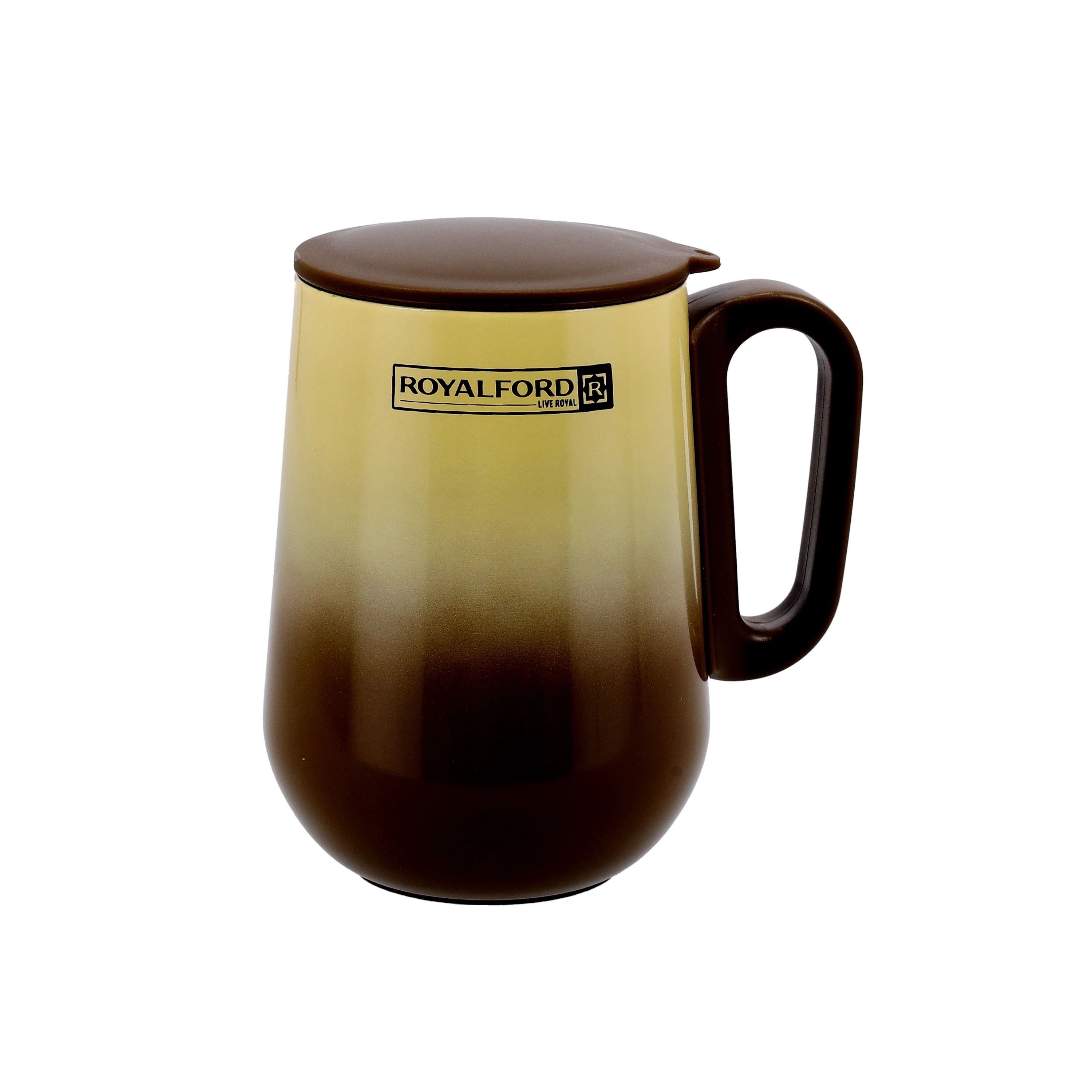 Royalford RF10183 Double Wall Stainless Steel Coffee Mug 270ml | SS304 Insulated Hot & Cold Travel Mug with Leak-Proof Lid | Durable Handle & Premium Finish Design - Image 4