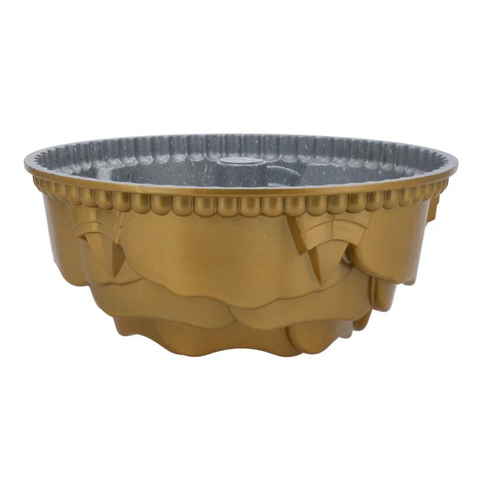Royalford RF10197 Rose Cake Mould | 24cm Premium Aluminium Cake Pan | 230°C Oven Safe| Highly Durable Non-Stick Bakeware for Beautifully Detailed Rose Pattern Cakes - Image 4