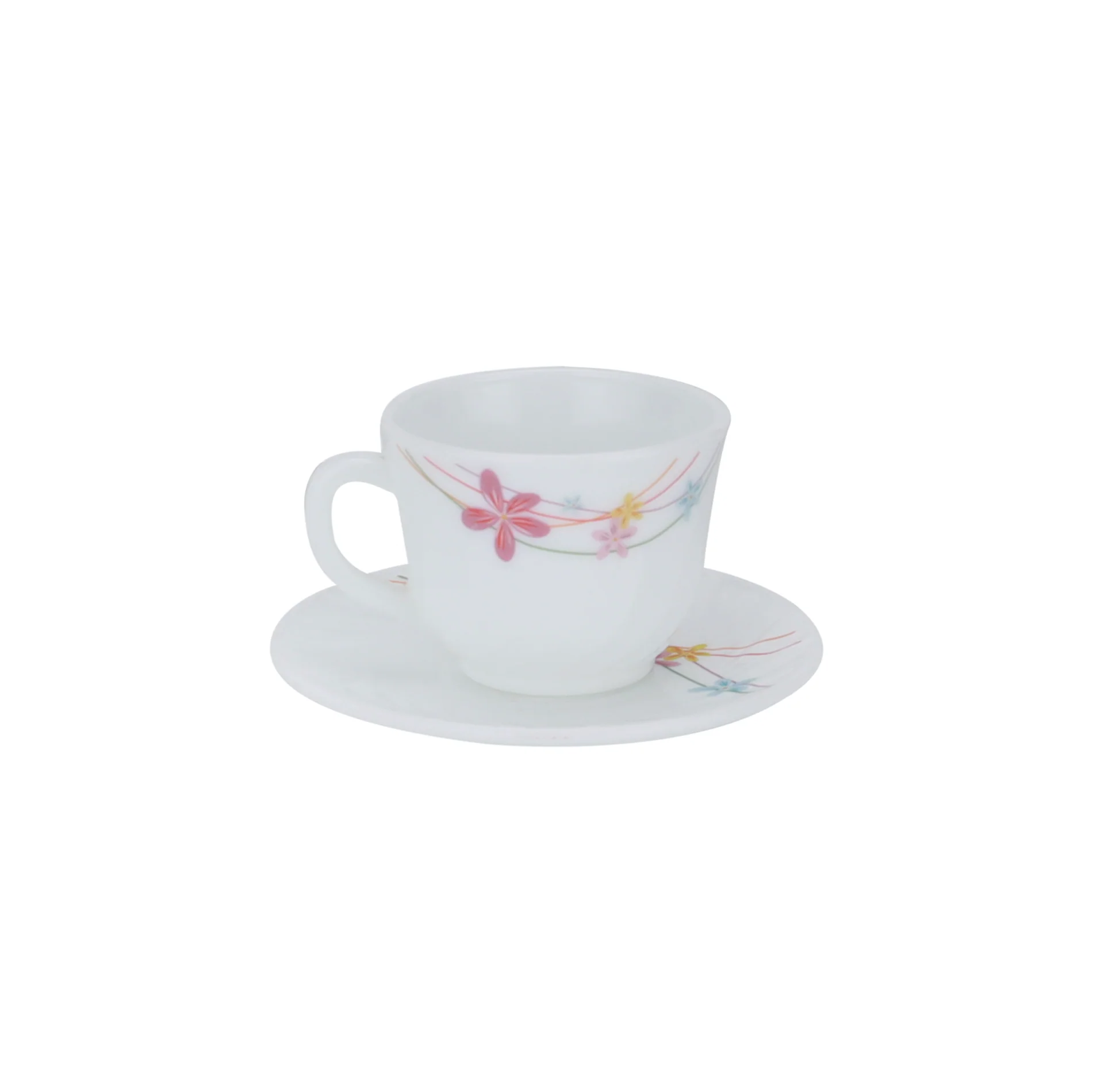 Royalford RF10200 Opalware Dinner Set 50 Pcs | Premium Assorted Design Dinnerware with Plates, Bowls, Cups & Saucers for Home, Family Dining, Guests & Daily Use - Image 5