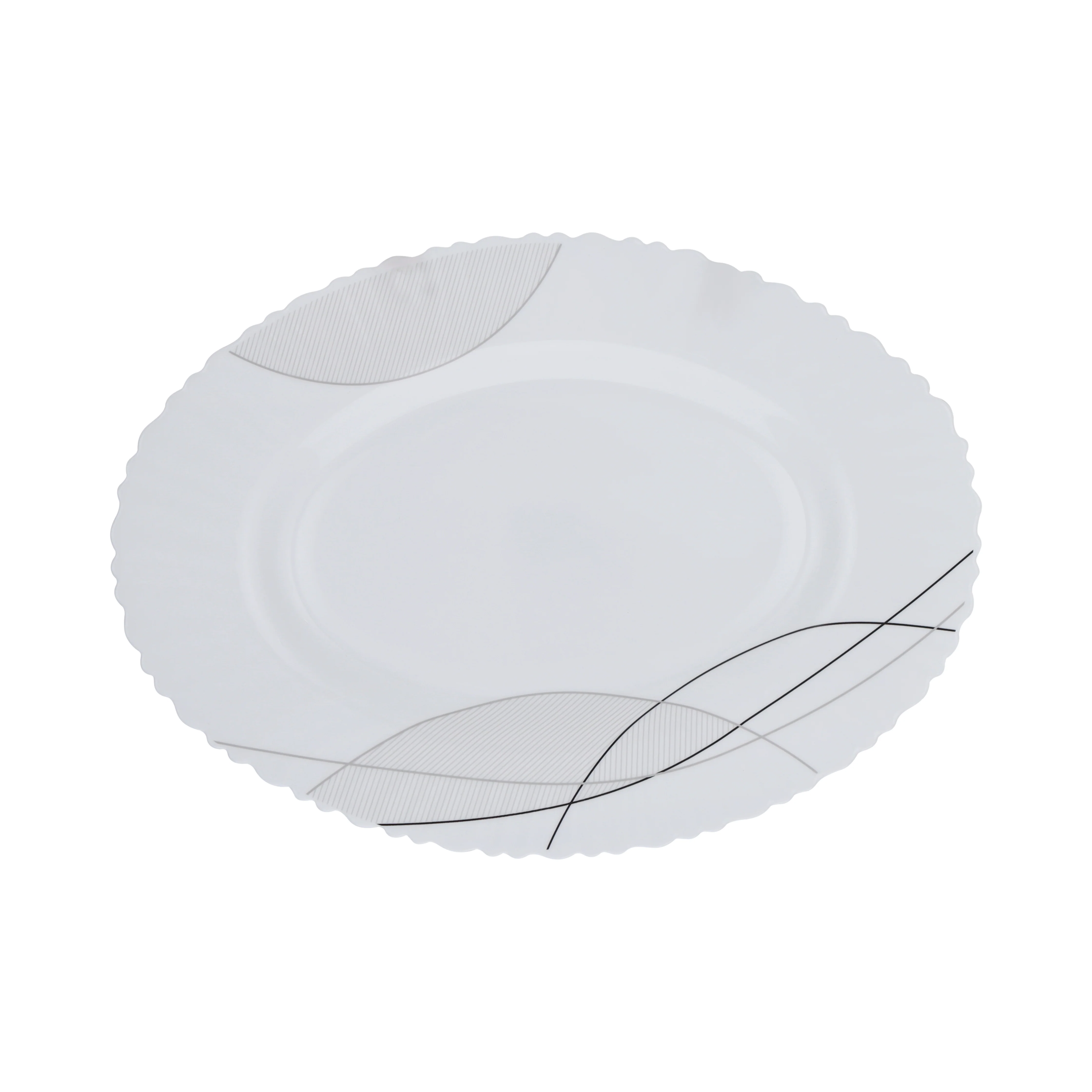 Royalford RF10201 50-Piece Opalware Dinner Set Assorted Design | Premium Lightweight Dinnerware Plates, Bowls, Cups & Spoons for Everyday and Formal Dining Tableware Set - Image 4