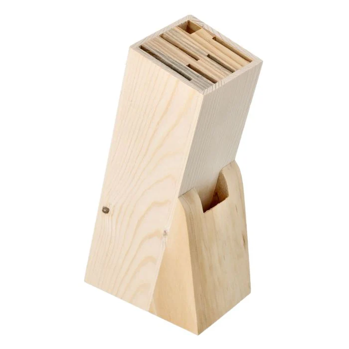 Royalford RF10229 8-Piece Kitchen Knives Set | Wooden Block | Scissors and Sharpener| Extra-Sharp Stainless Steel Blades | Premium PP Handles for Home Use Kitchen - Image 7