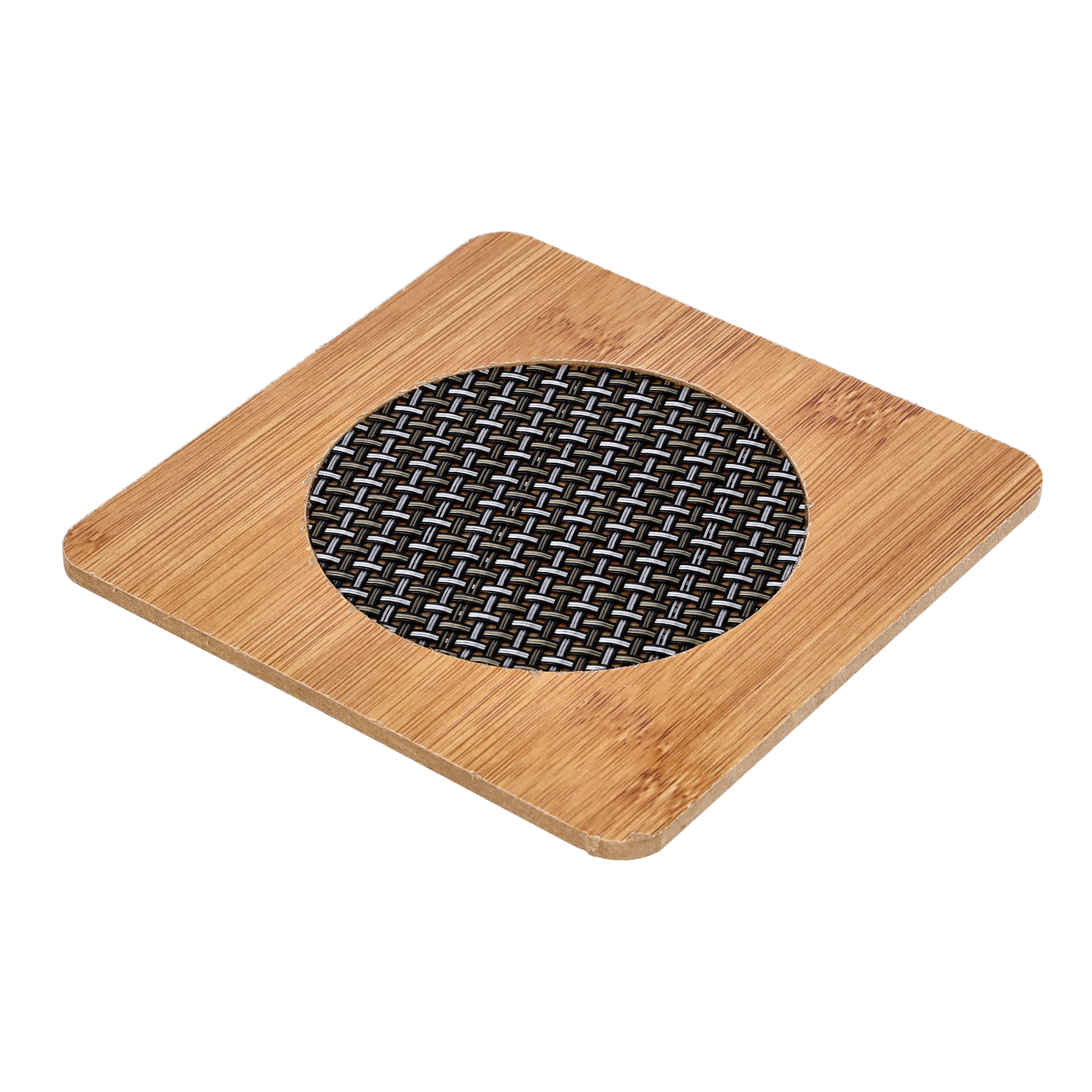 Royalford RF10245 Bamboo Square Heat Pad | 14.5cm | Eco-Friendly | Non-Slip Heat Resistant Durable Kitchen Trivet Mat | Perfect For Hot Pots & Dishes | Antibacterial - Image 3