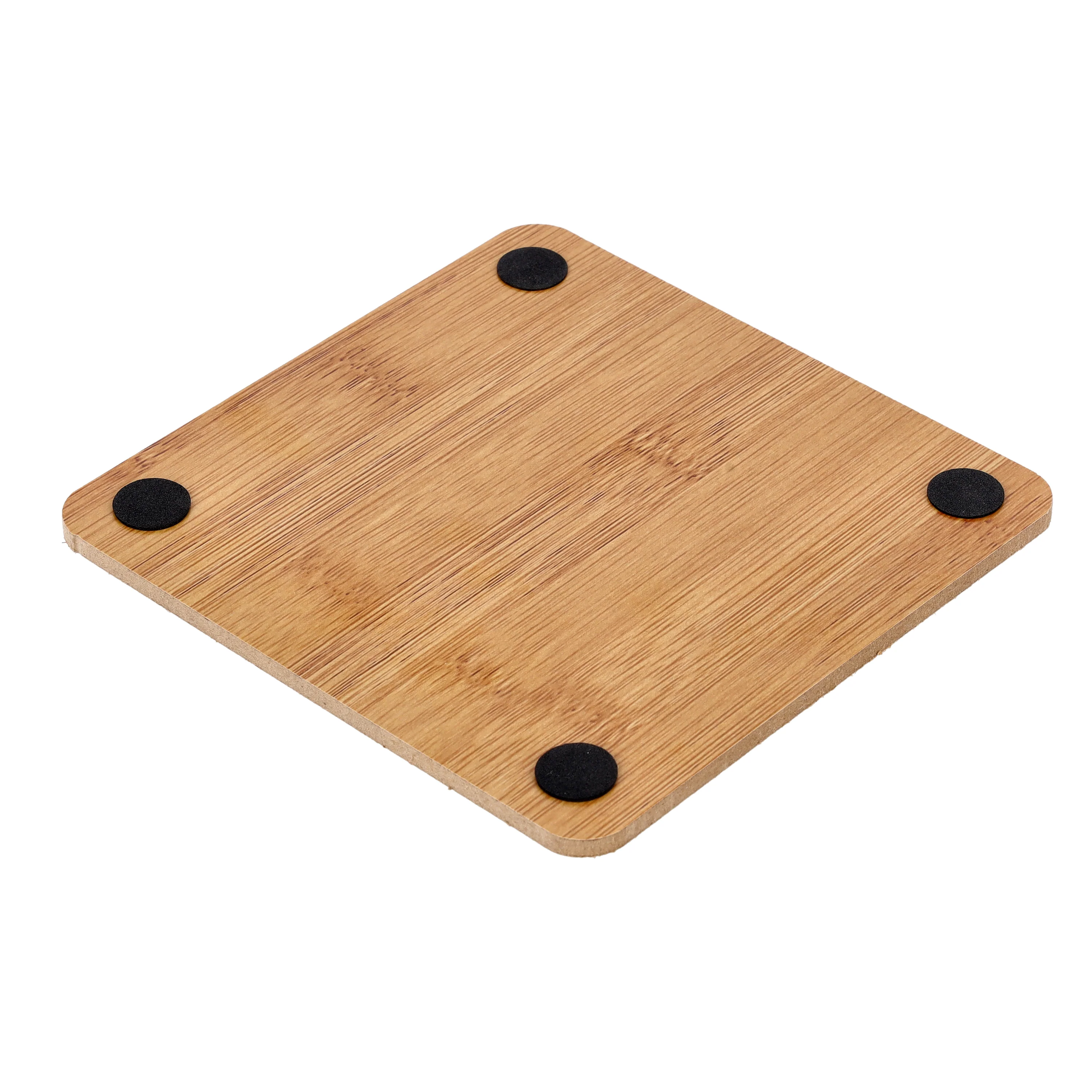 Royalford RF10245 Bamboo Square Heat Pad | 14.5cm | Eco-Friendly | Non-Slip Heat Resistant Durable Kitchen Trivet Mat | Perfect For Hot Pots & Dishes | Antibacterial - Image 4