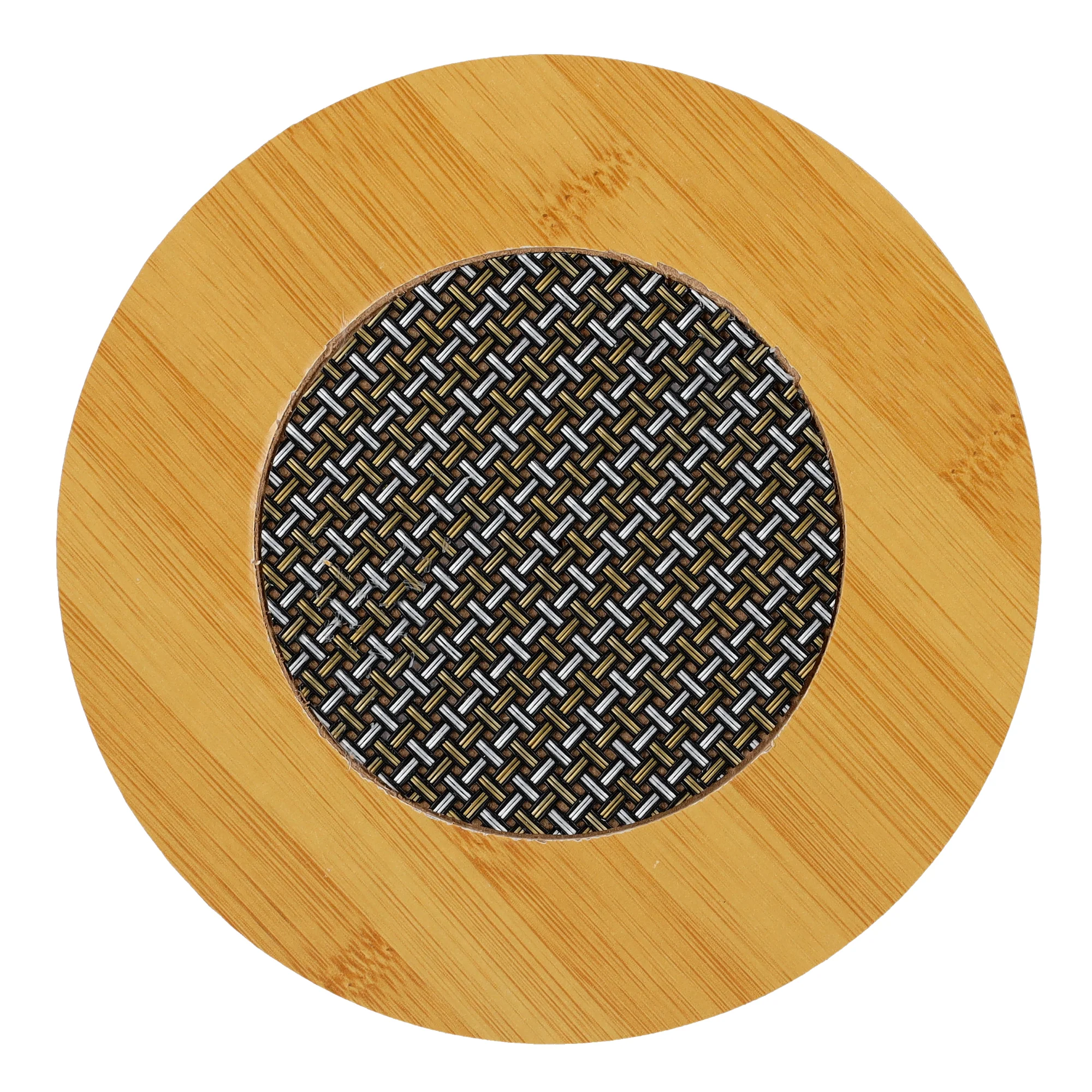 Royalford RF10246 Bamboo Round Heat Pad | 14.5cm | Heat Resistant | Eco-Friendly Non-Slip Trivet Mat | Durable Kitchen Pad | Perfect for Hot Pots, Pans & Cookware