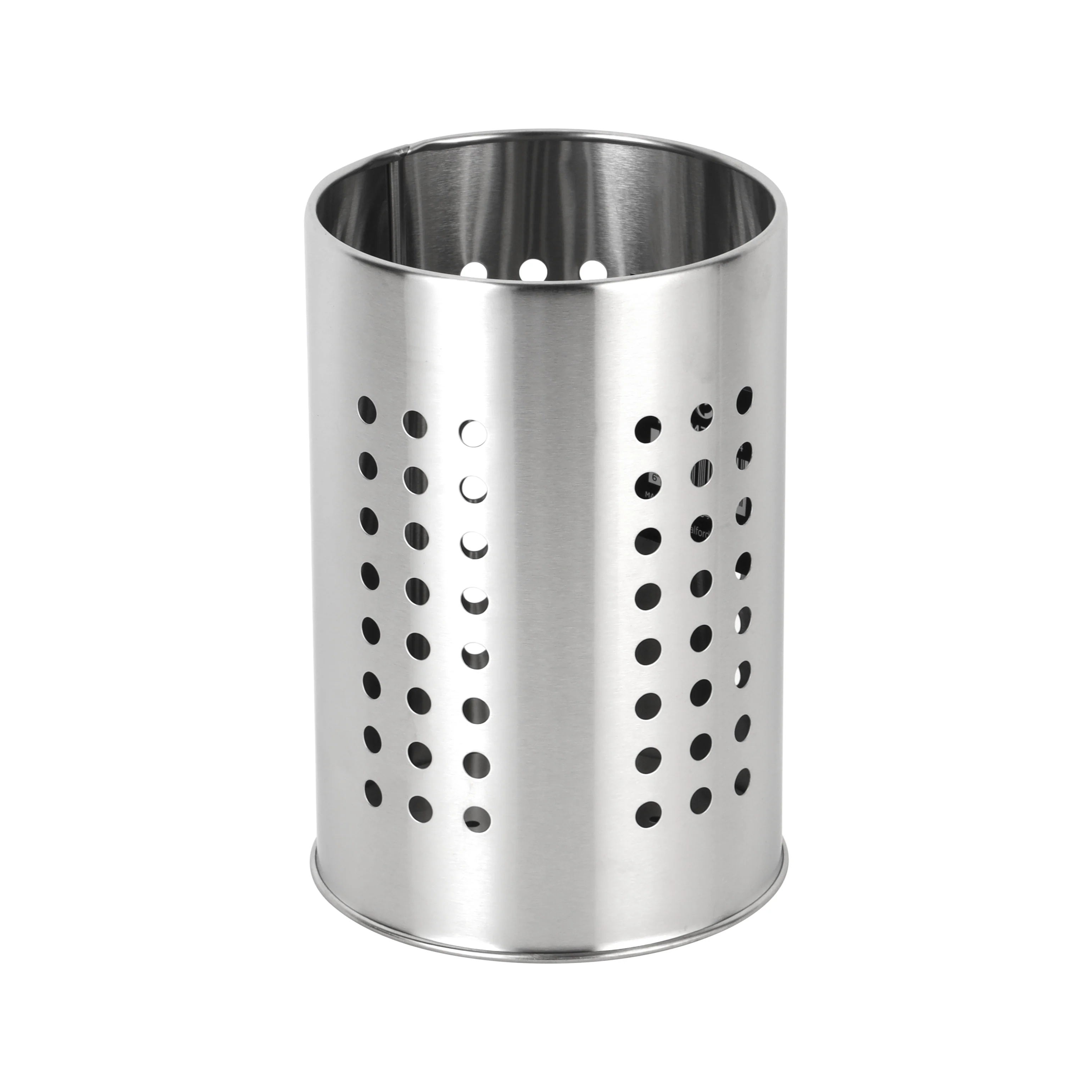 Royalford RF10247 Stainless Steel Cutlery Holder | 18cm Kitchen Utensil Organizer | Ventilated Perforated Design| Rust Resistant Steel Stand for Spoons, Forks & Knives