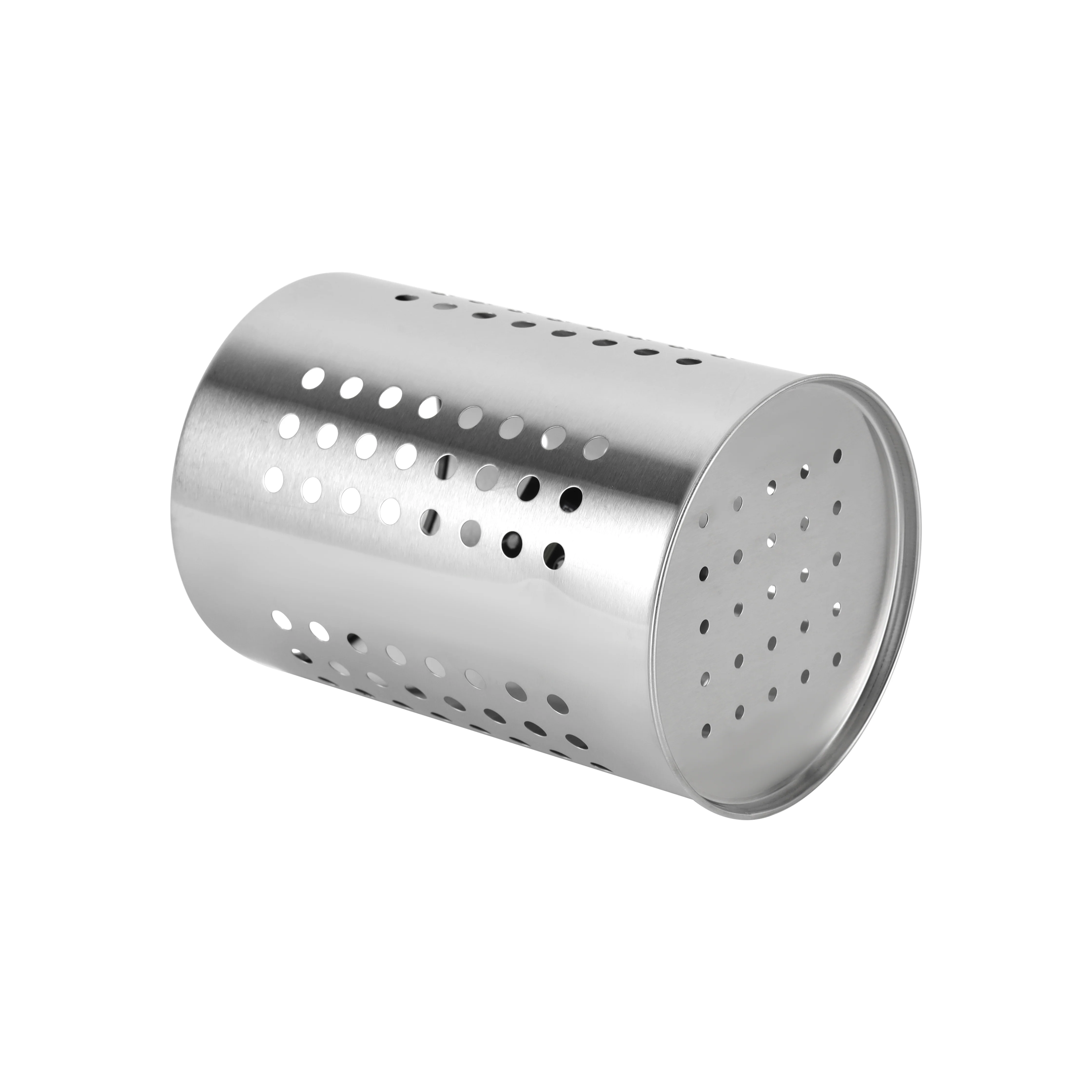 Royalford RF10247 Stainless Steel Cutlery Holder | 18cm Kitchen Utensil Organizer | Ventilated Perforated Design| Rust Resistant Steel Stand for Spoons, Forks & Knives - Image 3