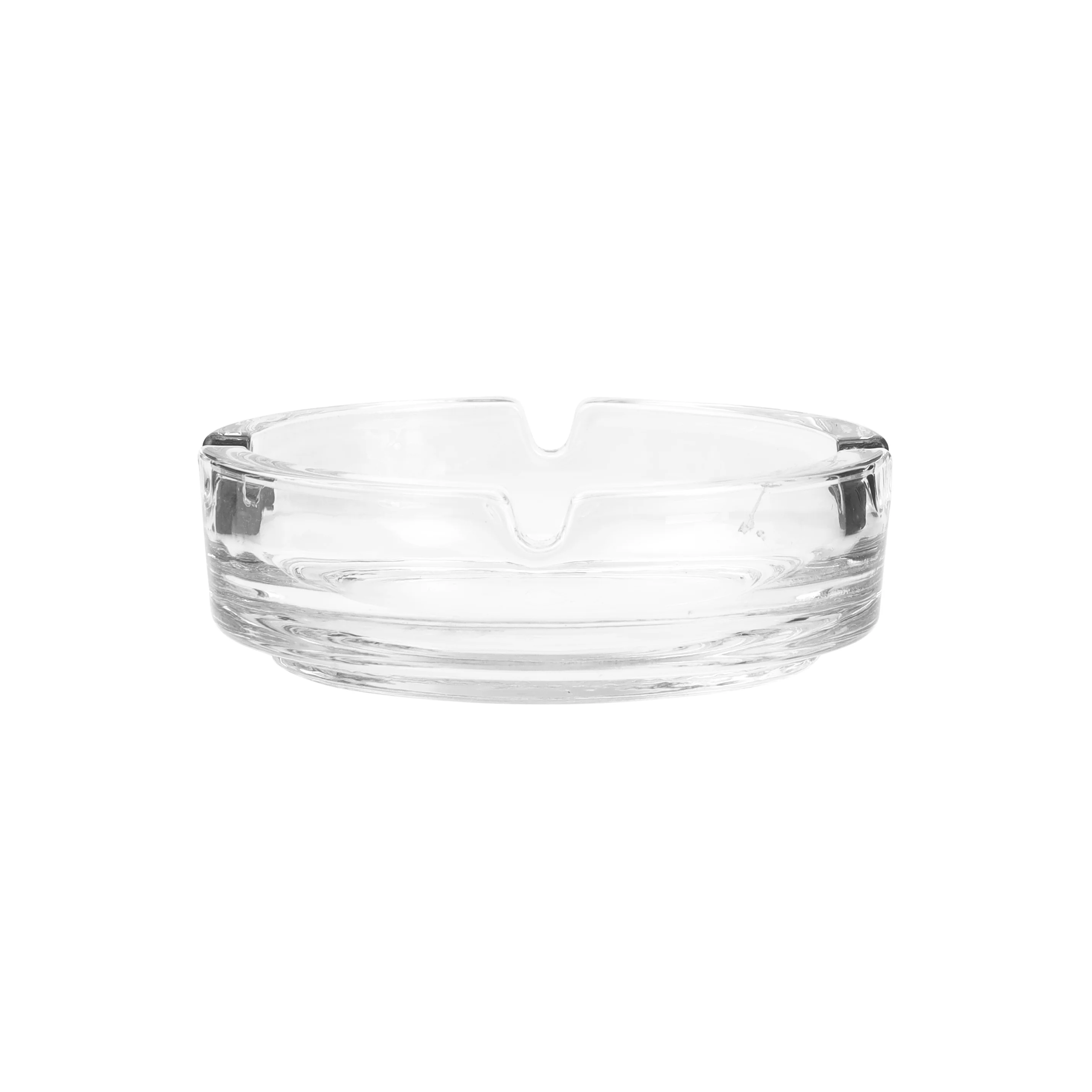 Royalford RF10254 Glass Ashtray | 10.8cm | Crystal Clear Lead-Free Durable Ash Tray with Cigarette Holders | Stylish Design | Perfect for Home and Office Table Use - Image 3