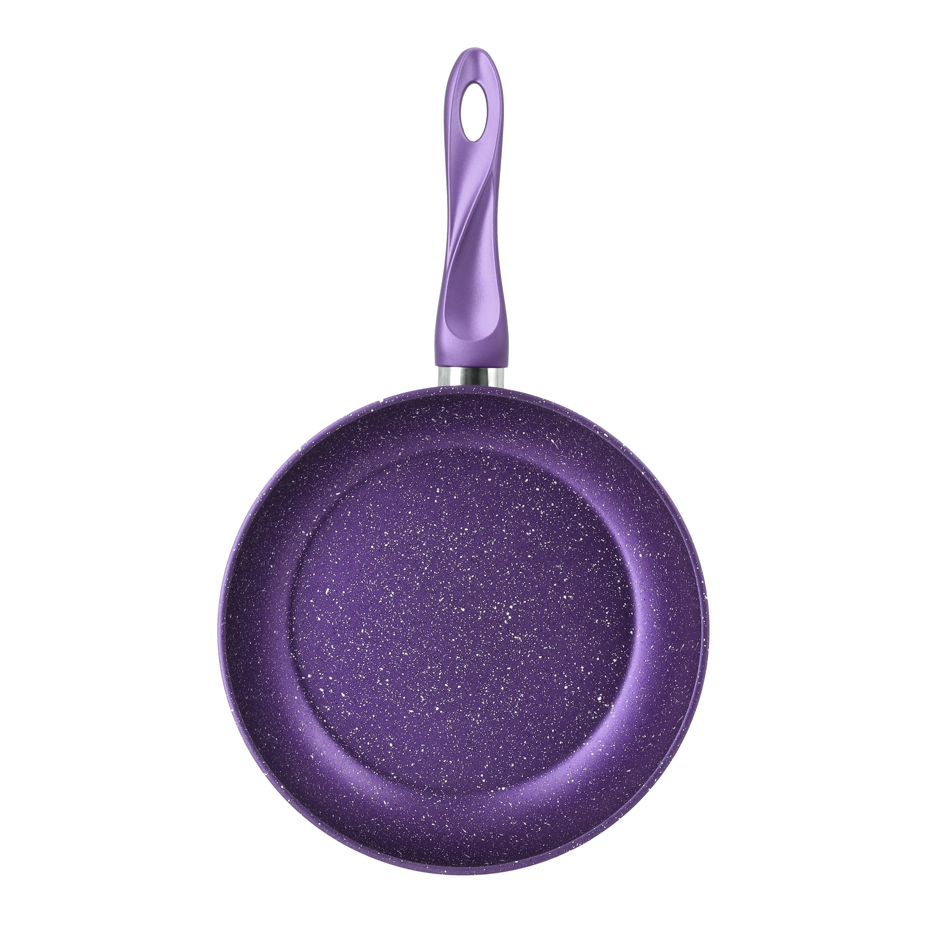 Royalford RF10263 28cm Aluminium Frypan | Durable Granite Coating | 5 Layer Non-Stick Construction | 4.5mm Thick Body | Bakelite Handle | PTFE & PFOA Free| Easy to Clean