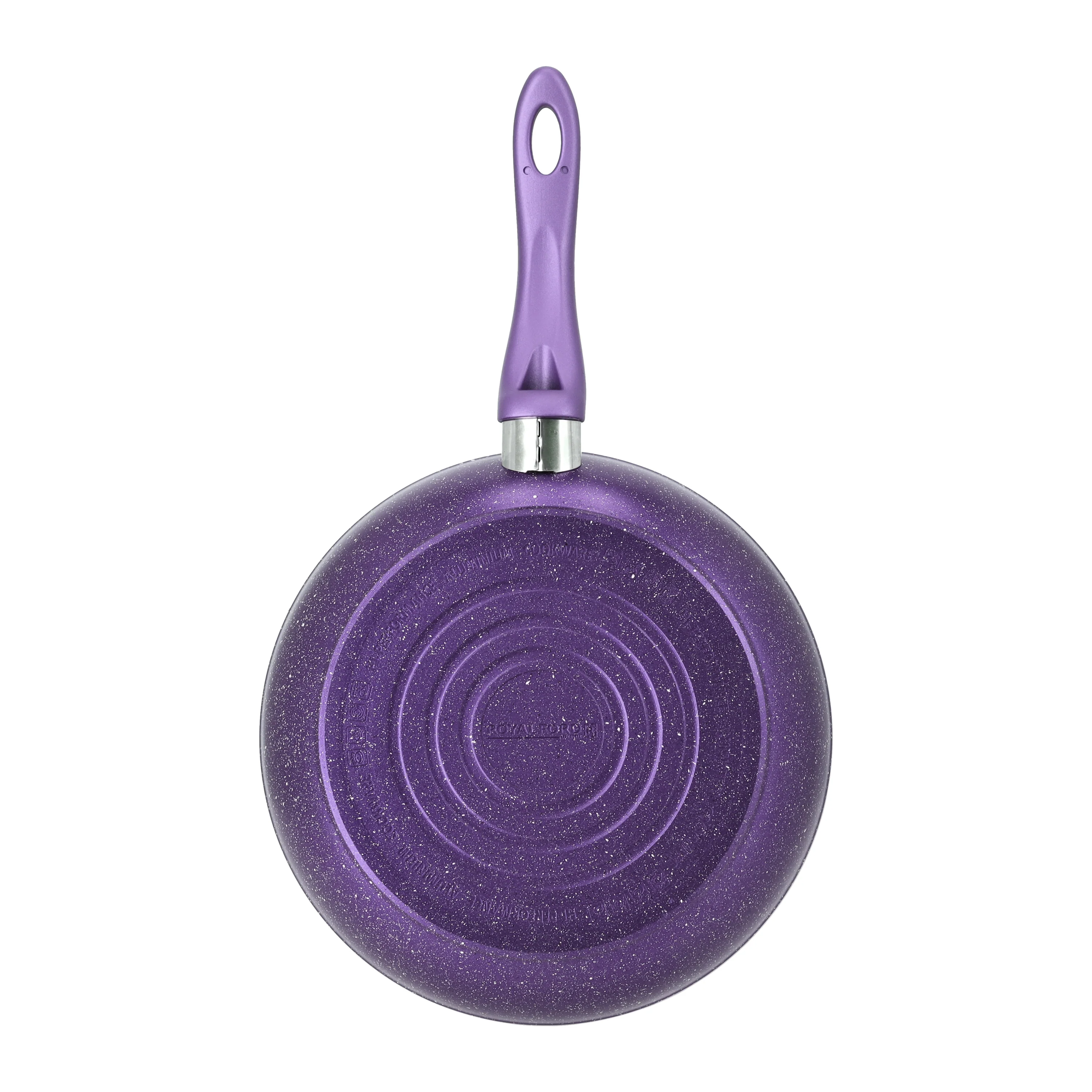 Royalford RF10263 28cm Aluminium Frypan | Durable Granite Coating | 5 Layer Non-Stick Construction | 4.5mm Thick Body | Bakelite Handle | PTFE & PFOA Free| Easy to Clean - Image 4
