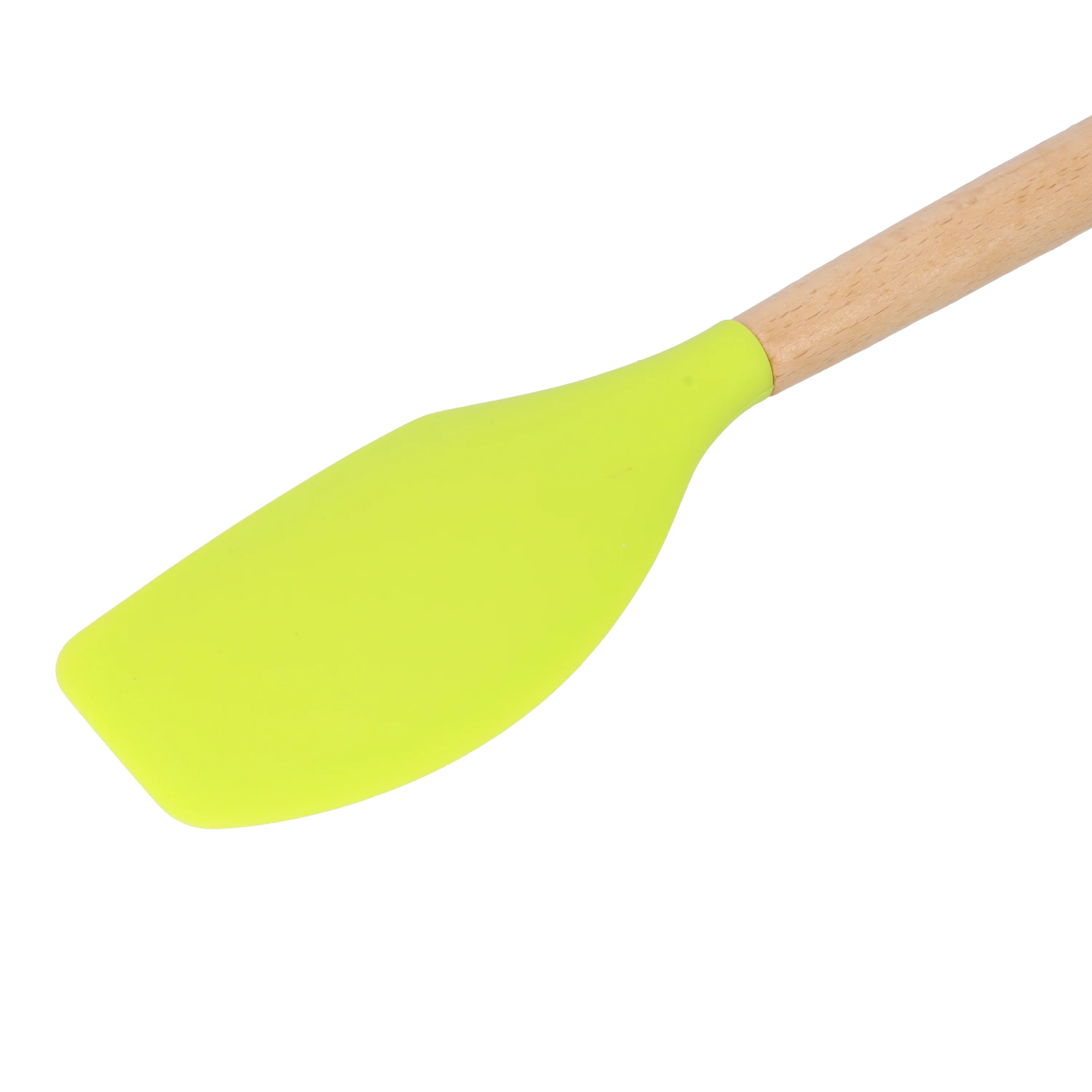 Royalford RF10273 Silicone Spatula|  Wooden Handle, made from food-grade silicone & heat-resistant| non-stick friendly, durable, flexible & ideal for cooking and baking| - Image 3