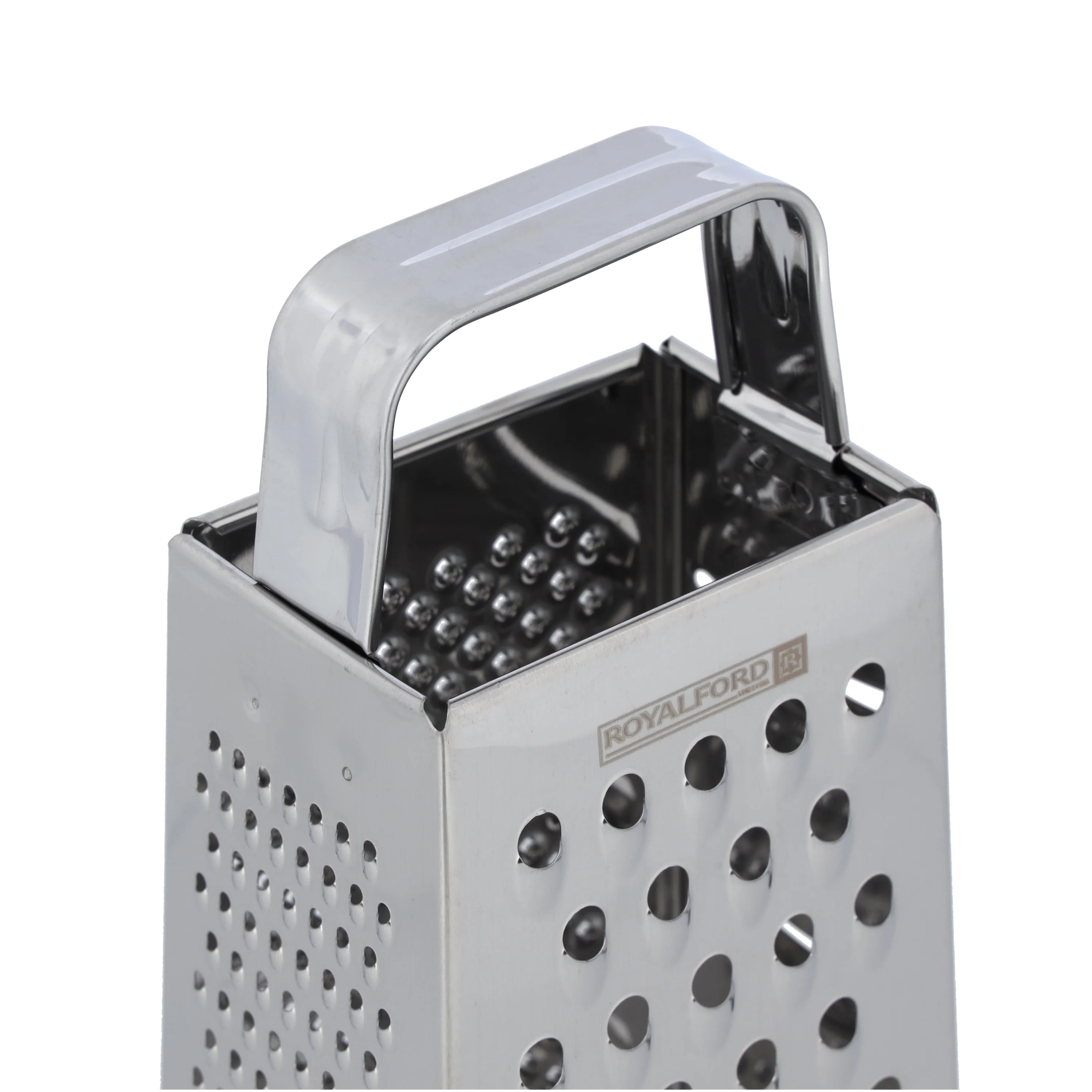 Royalford RF10292 4 Side Stainless Steel Grater 9| ultra-sharp blades & durable food-grade design| grating, slicing, shredding, zesting & dishwasher safe kitchen tool| - Image 5