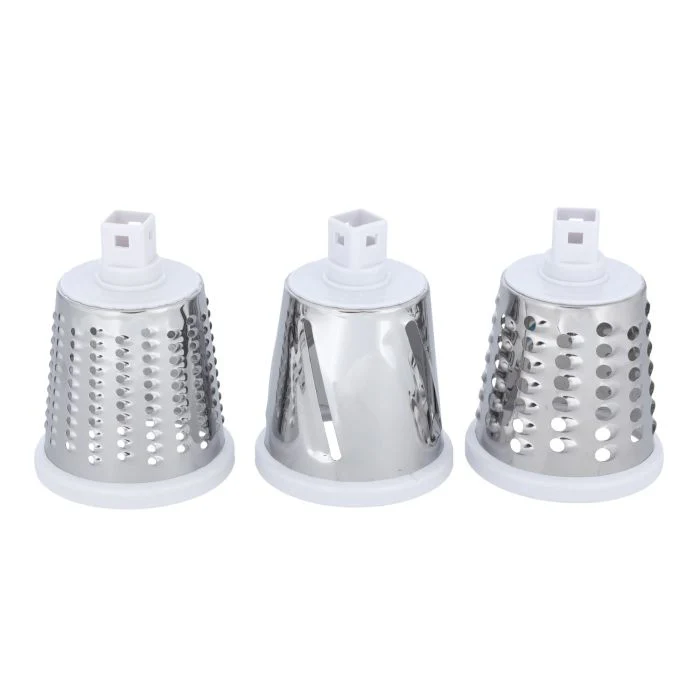 Royalford  RF10312 Rotary Grater | 3-in-1 Stainless Steel Blades – Fine, Coarse & Slicing | Powerful Suction Base | Detachable Container |  Easy & Safe Food Prep - Image 6