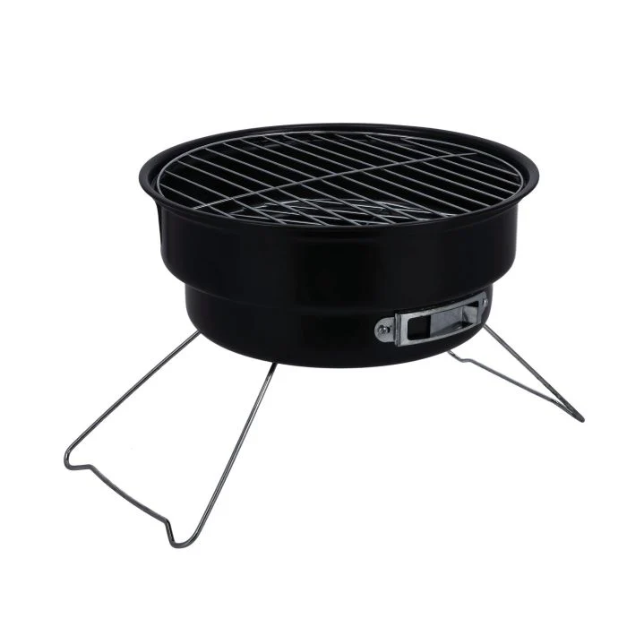 Royalford RF10356 Portable Round Charcoal Grill | Durable Iron Body | Compact Outdoor BBQ | Foldable Lightweight Cooker for Picnic, Camping, Beach & Balcony Grilling - Image 3