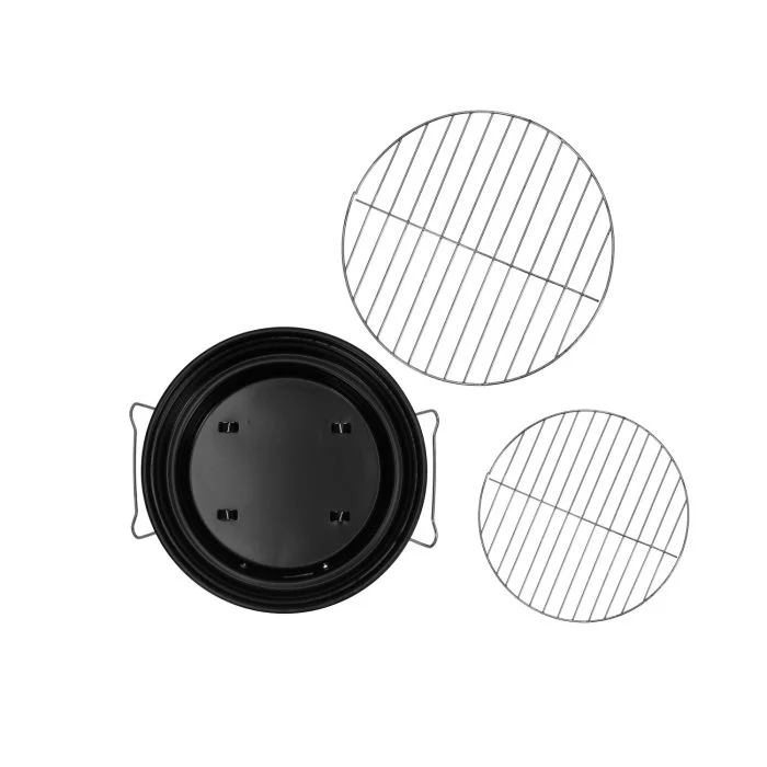 Royalford RF10356 Portable Round Charcoal Grill | Durable Iron Body | Compact Outdoor BBQ | Foldable Lightweight Cooker for Picnic, Camping, Beach & Balcony Grilling - Image 4