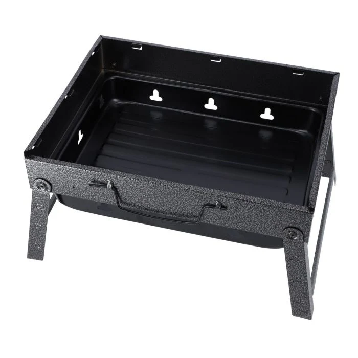 Royalford RF10357 Compact Portable Charcoal Grill | Durable Iron Body|  Easy-Fold BBQ | Lightweight Travel-Friendly Grill for Camping, Picnic, Beach & Outdoor Cooking - Image 3