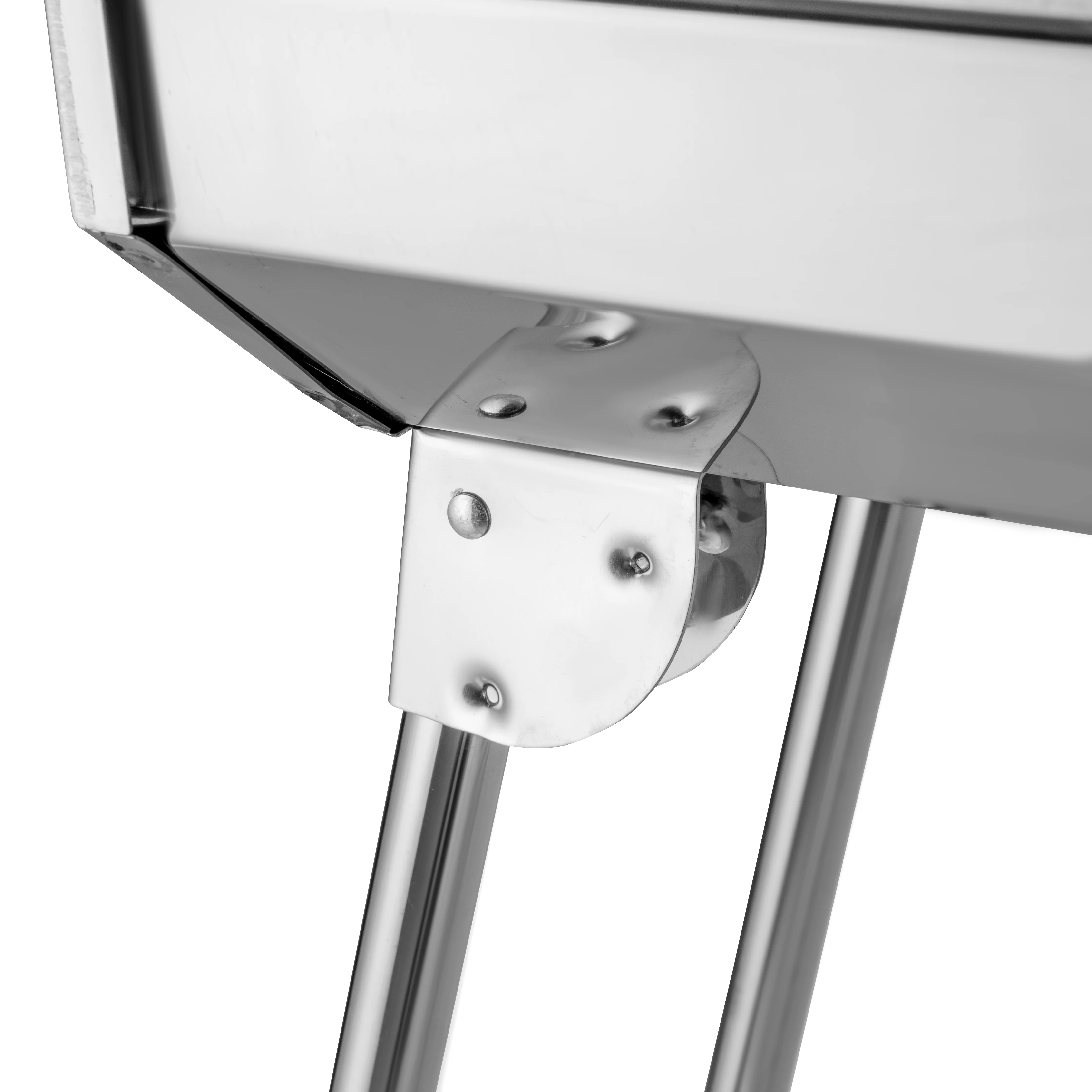 Royalford RF10362 Stainless Steel Barbecue Stand with Grill | Foldable & Portable Outdoor BBQ | Large Grill Area | Durable Stainless Steel Construction for Easy Cooking - Image 4