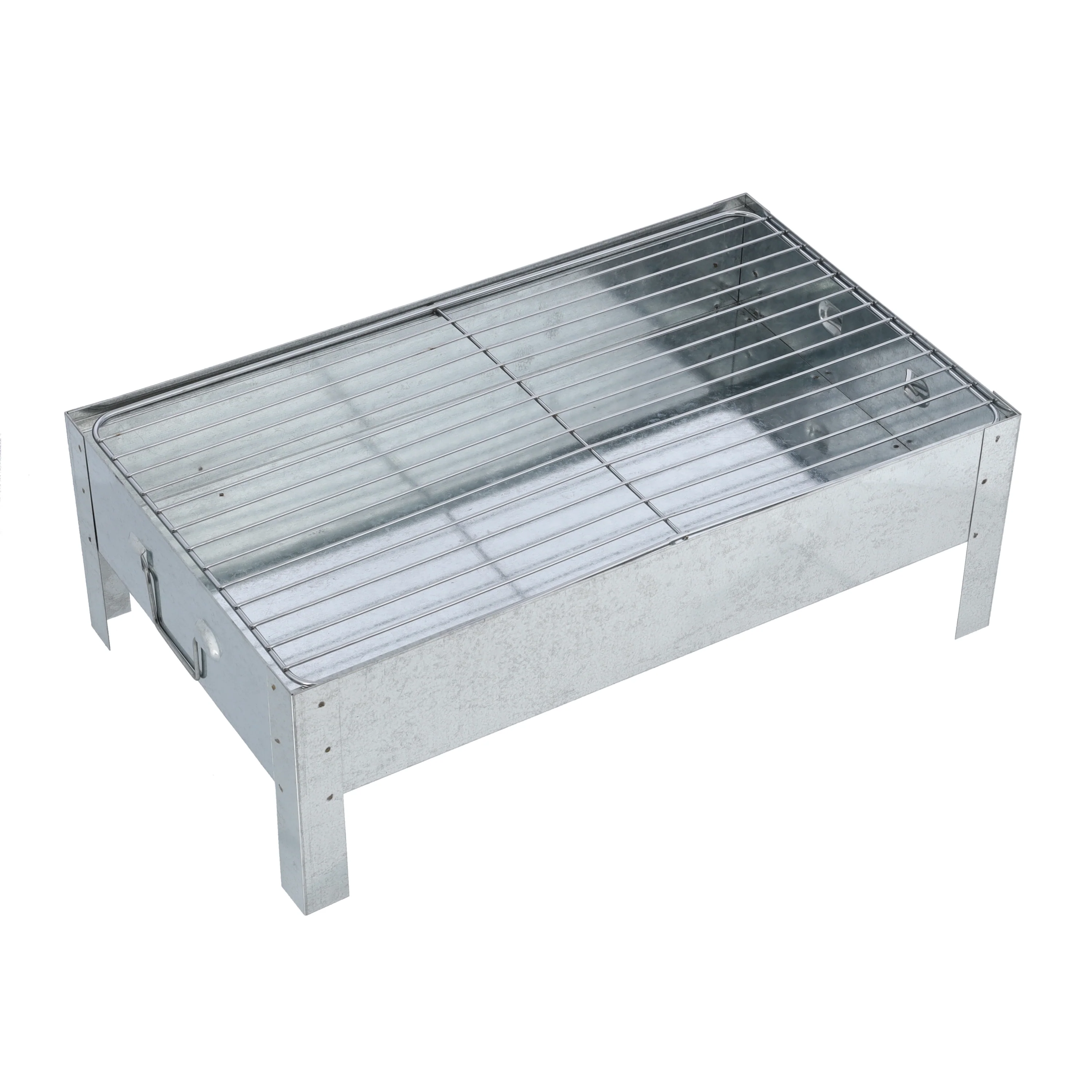 Royalford RF10364 Barbecue Stand with Grill 39x23cm | Foldable Portable Iron BBQ Grill | Large Cooking Area| Durable Construction for Outdoor Camping, Picnic & Garden Use - Image 2