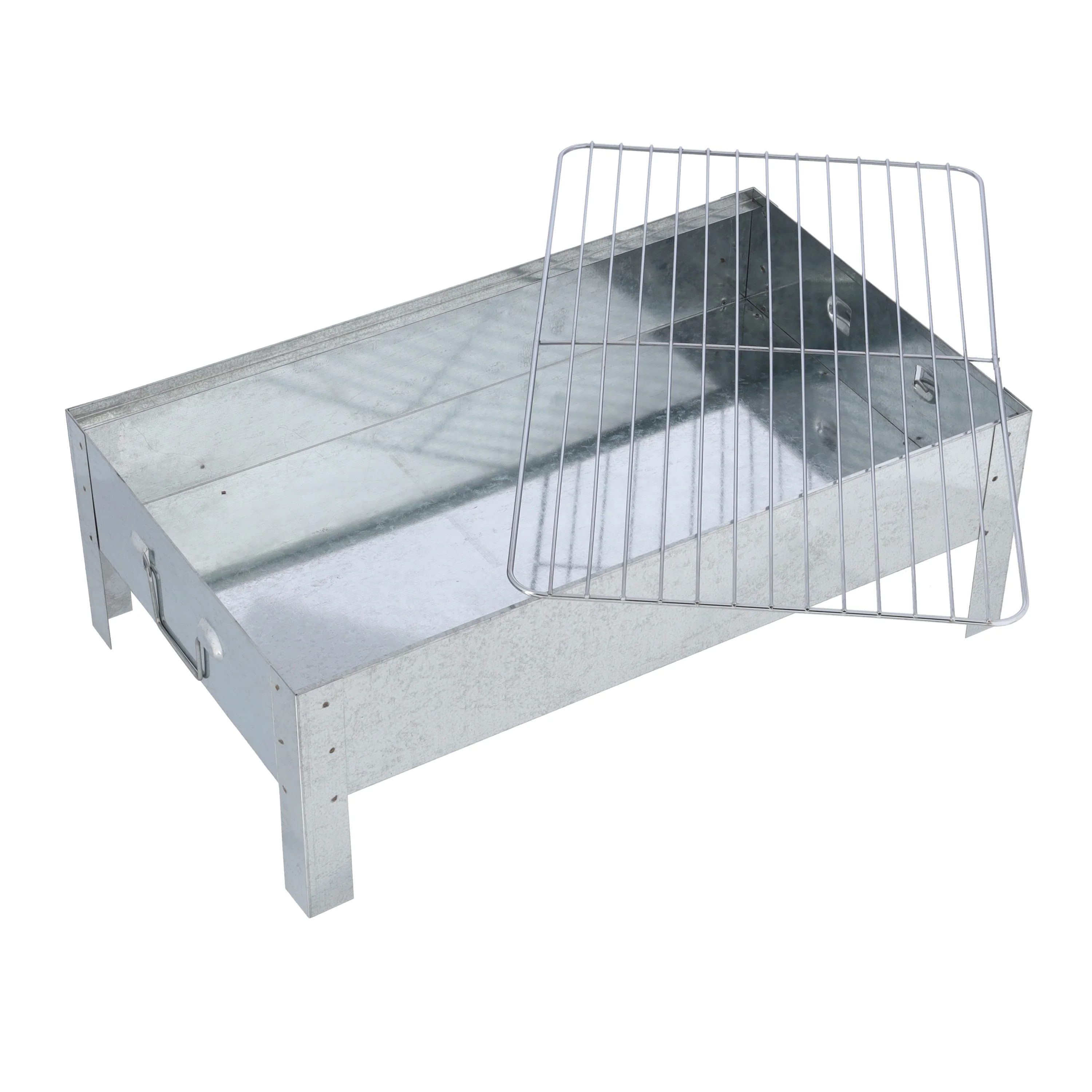 Royalford RF10364 Barbecue Stand with Grill 39x23cm | Foldable Portable Iron BBQ Grill | Large Cooking Area| Durable Construction for Outdoor Camping, Picnic & Garden Use - Image 4