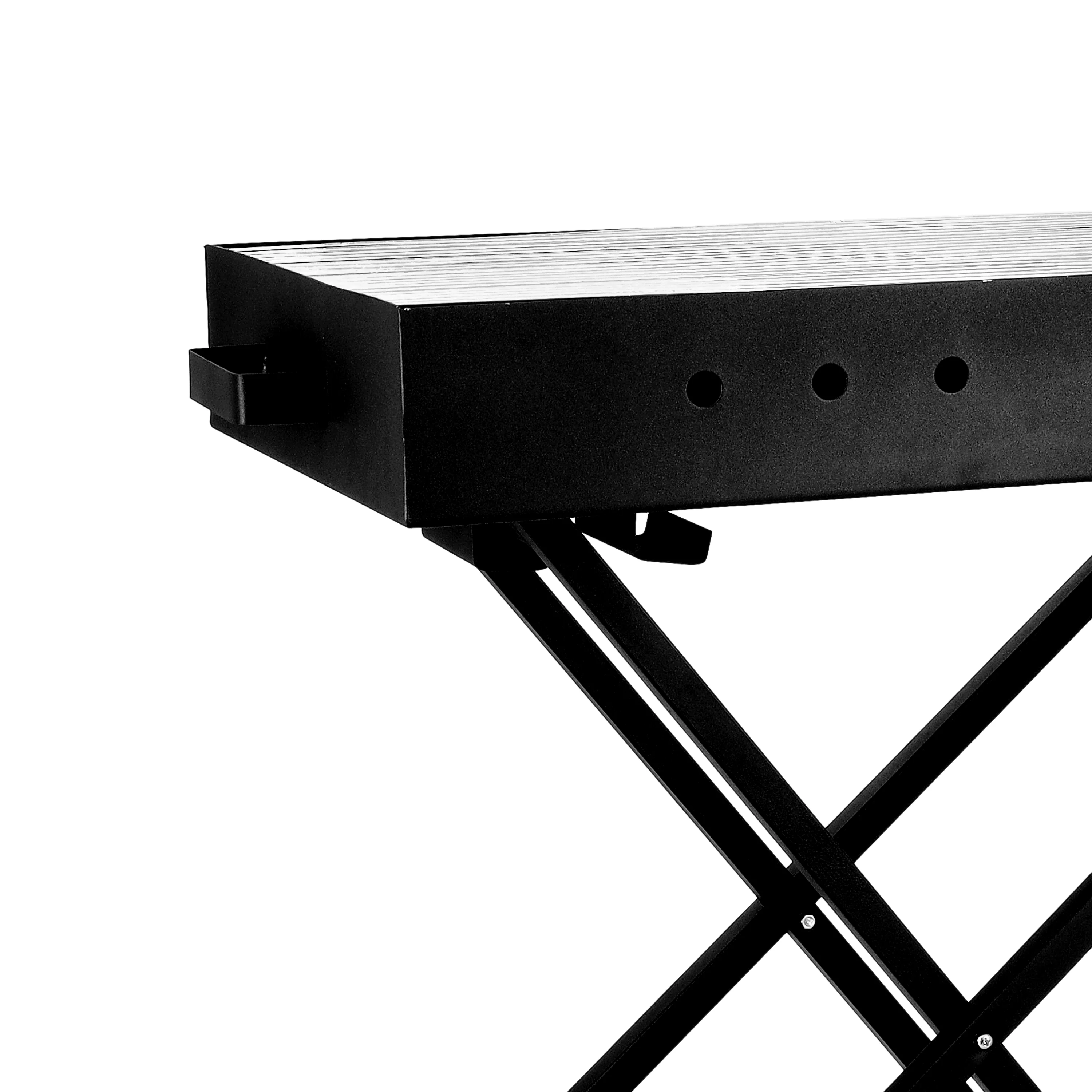 Royalford RF10367 Barbecue Stand with Grill | Foldable & Portable Iron BBQ Grill Stand for Outdoor Camping, Picnic, Garden Cooking with Iron Build Large Grilling Area - Image 3