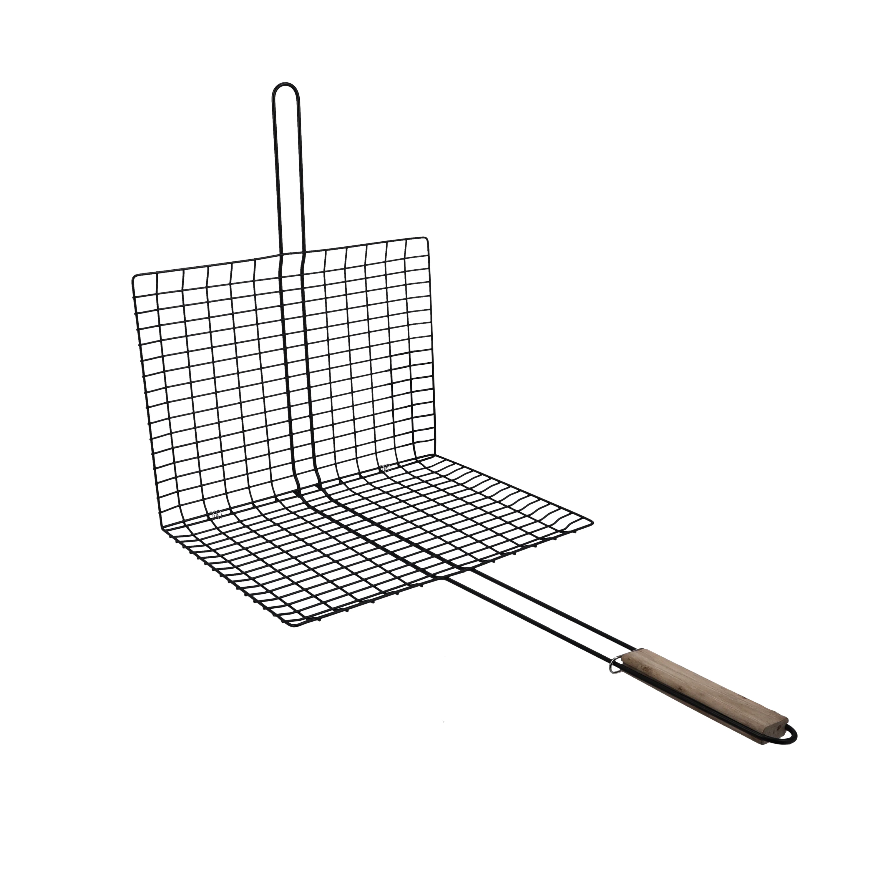 Royalford RF10381 Barbecue Grill 30x40x70cm | Extra Thick Heavy Iron Grill Basket | Wooden Handle | Large Grilling Area | Perfect for Outdoor BBQ, Camping, Picnic Etc - Image 3