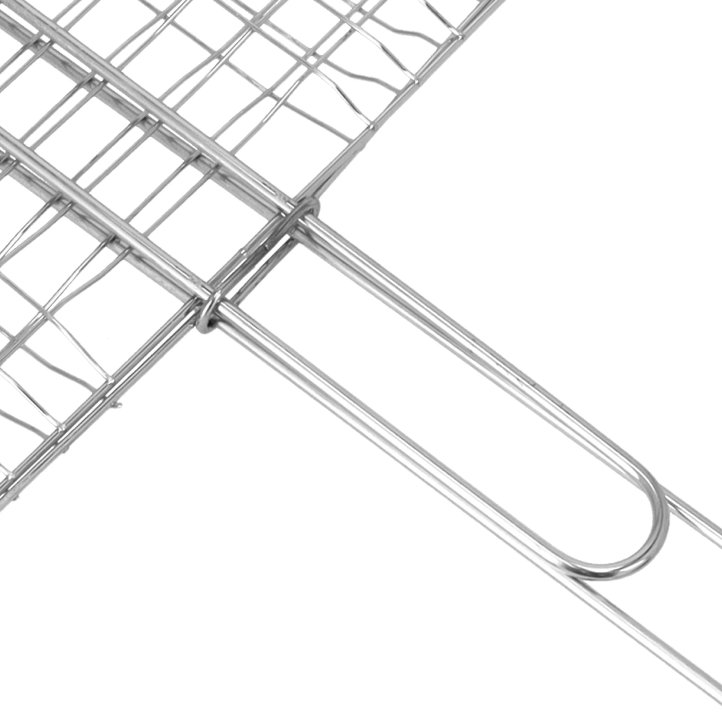 Royalford RF10384 BBQ Grill Rack with Wooden Handle | Chromium Plated Barbecue Grill Basket for Grilling Chicken, Fish, Meat & Vegetables | Outdoor BBQ Cooking Rack - Image 4