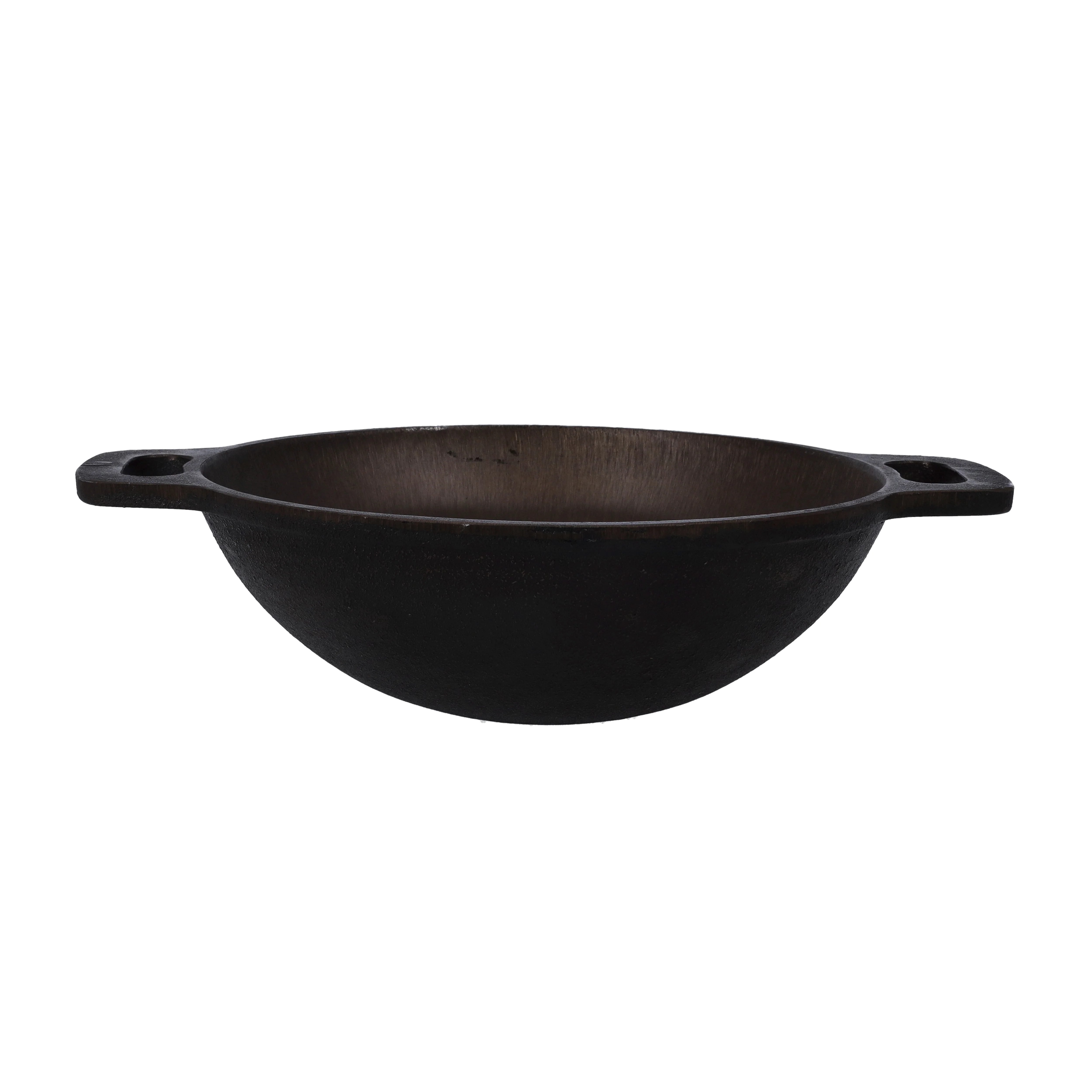 Royalford RF10399 10 Inch Cast Iron Double Handle Kadai | Heavy Duty Construction| Superior Heat Retention | Oven Safe Design | Ideal for Gas, Ceramic & Halogen Cooking - Image 2