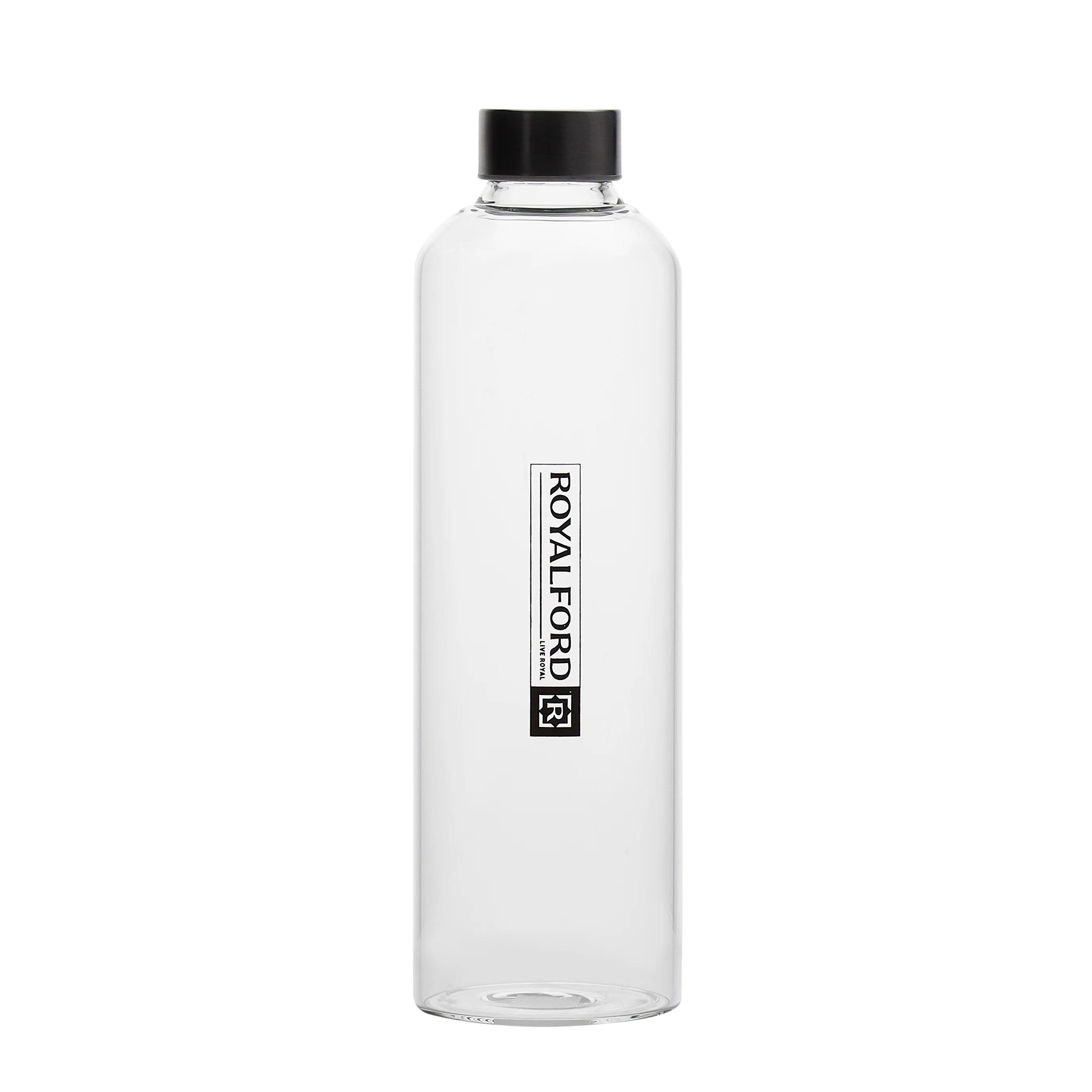 Royalford RF10434 Borosilicate Glass Water Bottle 1000ML BPA Free Transparent Drinking Bottle | Stainless Steel Lid |Reusable Glass Bottle for Water, Juice & Detox Drinks - Image 3