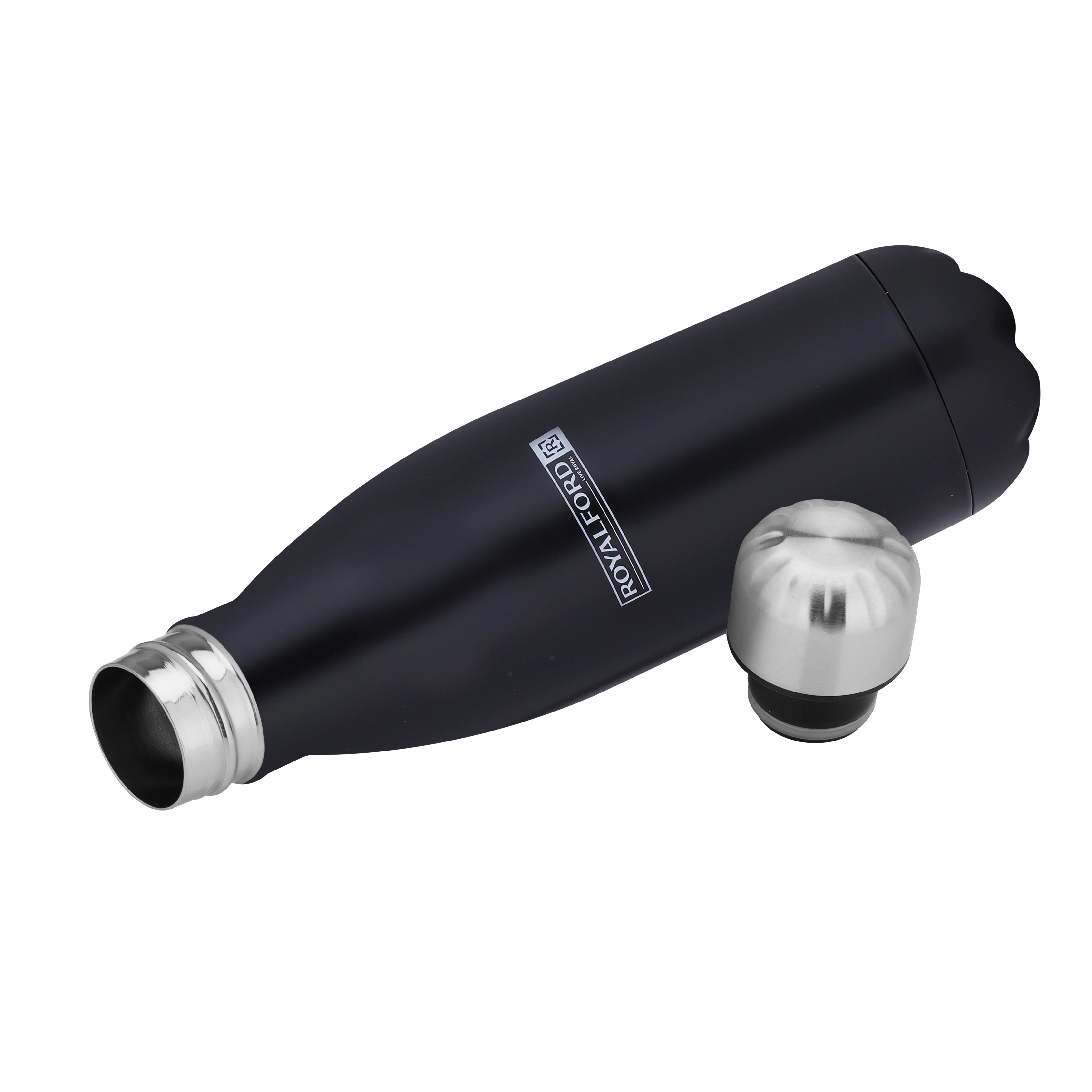 Royalford RF10445 1.0L Vacuum Bottle | SS304 Stainless Steel Inner | SS201 Matte Finish Outer Body| Double Wall Insulated | Leak-Resistant  Bottle for Hot & Cold Drinks - Image 4