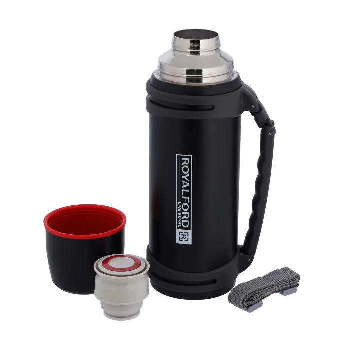 Royalford RF10457 1.80L travel vacuum bottle with double wall stainless steel insulation | keeps drinks hot and cold for long hours, leak resistant and durable - Image 2