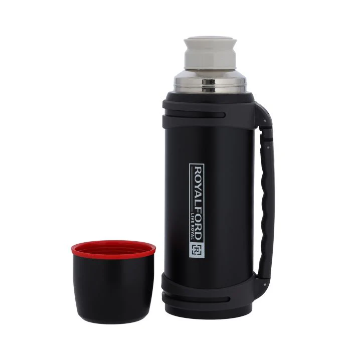 Royalford RF10457 1.80L travel vacuum bottle with double wall stainless steel insulation | keeps drinks hot and cold for long hours, leak resistant and durable - Image 3