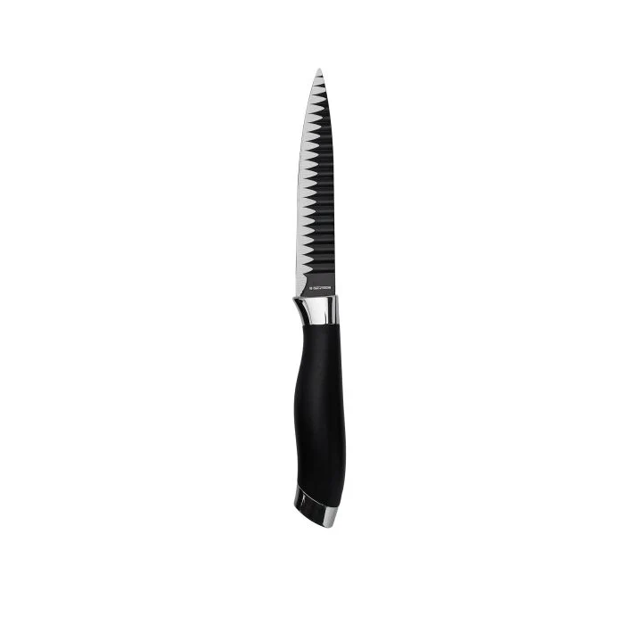 Royalford RF10461 Easycut 5 Pcs Kitchen Knife Set | Non-Stick Stainless Steel Blades| Extra Sharp Cutting Edge| Easy-Grip PP Handles & Finger Guard for Safe  Cooking - Image 4