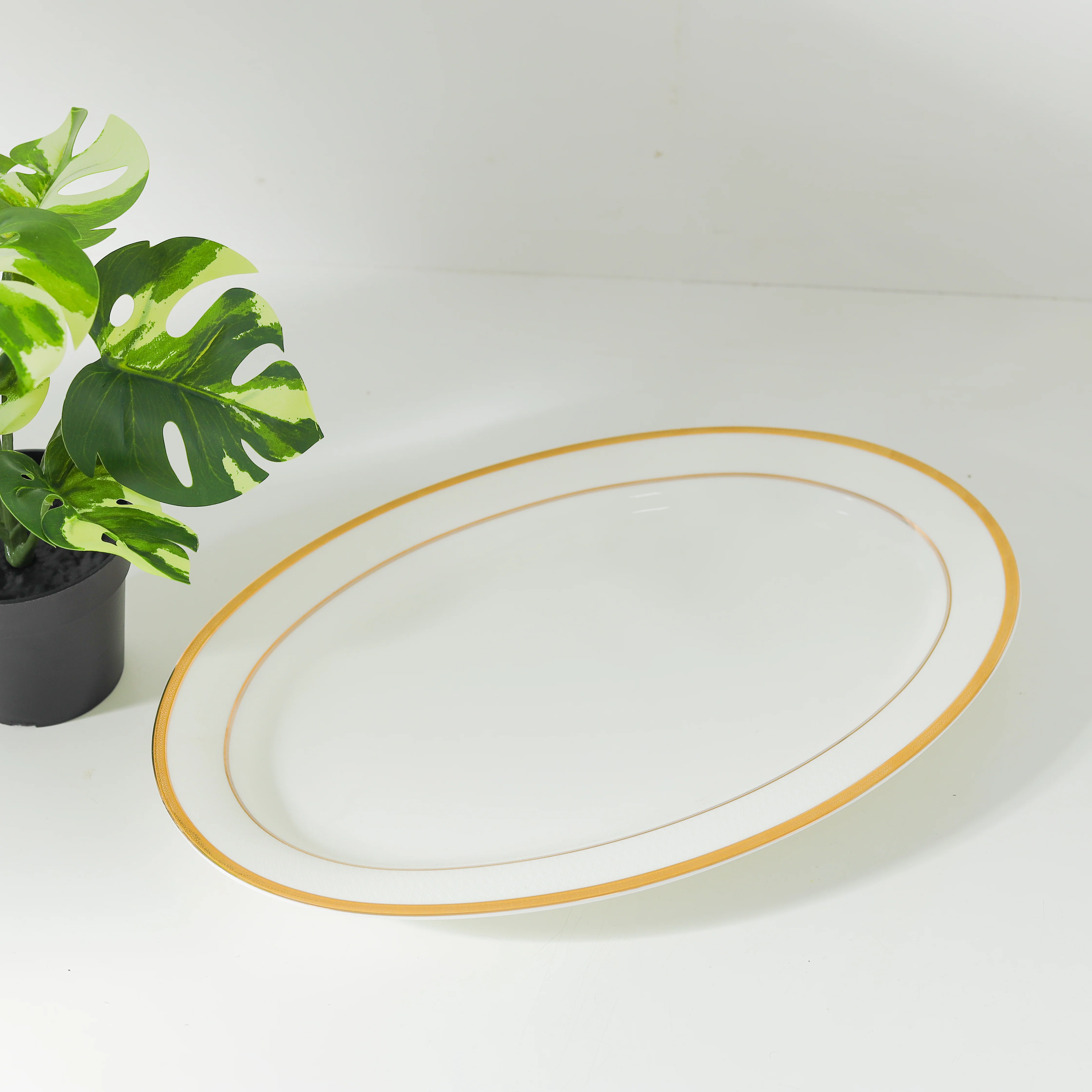 Royalford RF10466 Premium Bone China Plates Collection | Flat, Soup & Oval Plates | Elegant  Dining Tableware | Durable Design | Chip-Resistant| Food-Grade Dinnerware - Image 2