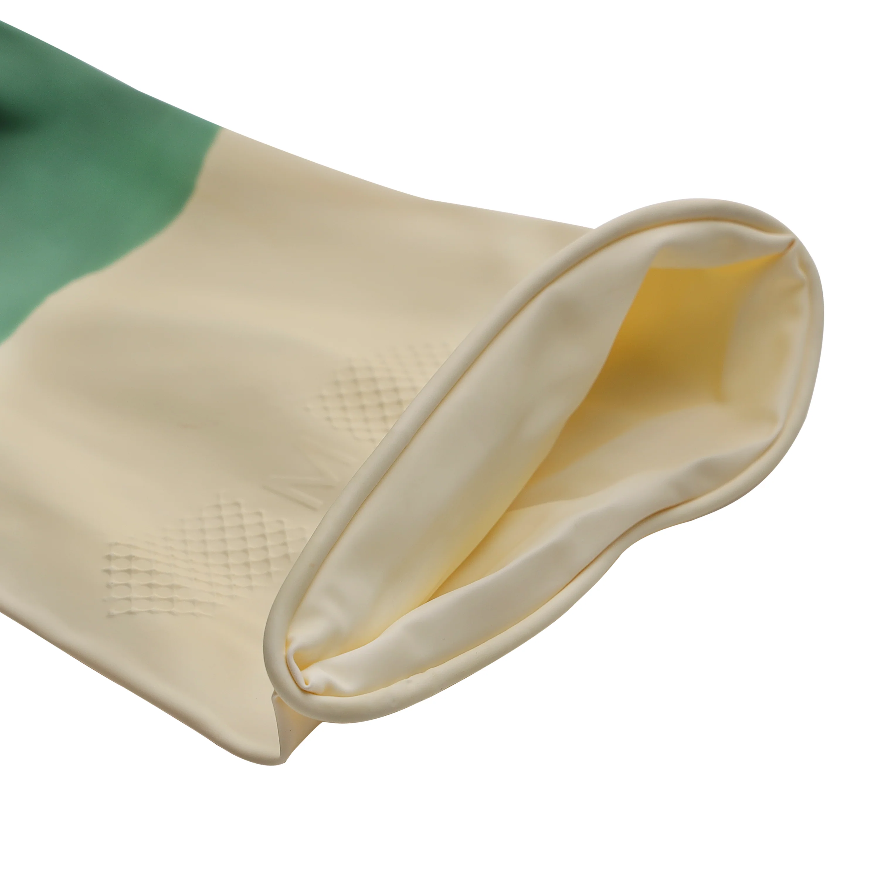 Royalford RF10491 Cleaning Gloves| 2PCS made from natural latex with textured non-slip grip| durable, reusable, antibacterial, for kitchen & household cleaning tasks| - Image 4