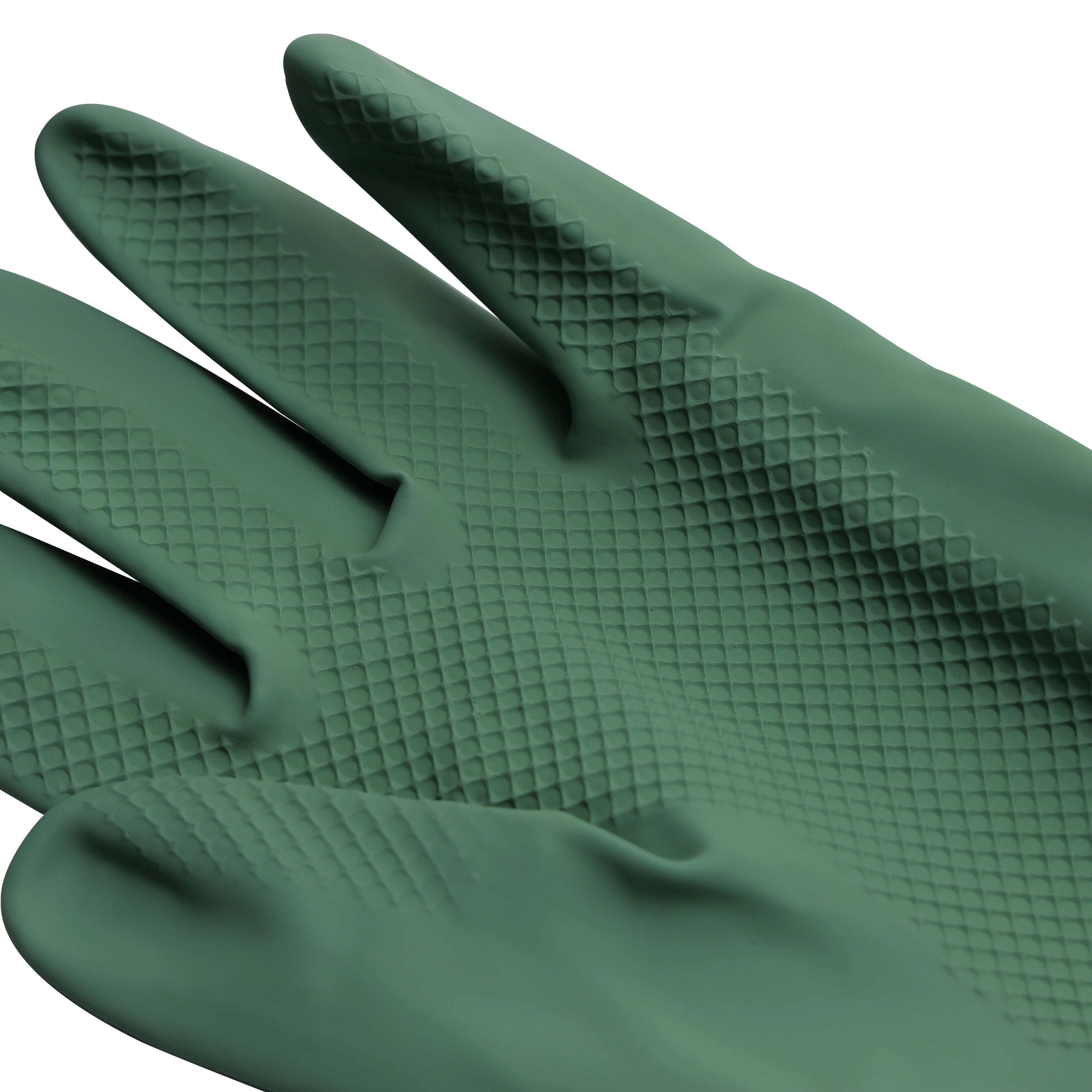 Royalford RF10491 Cleaning Gloves| 2PCS made from natural latex with textured non-slip grip| durable, reusable, antibacterial, for kitchen & household cleaning tasks| - Image 5