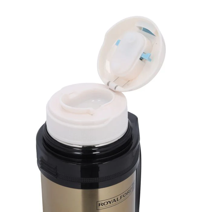 Royalford RF10495 Travel Vacuum Flask 1.8L Stainless Steel | Double Wall Insulated Hot & Cold Flask | SS 304 Inner Pot | Ergonomic Handle | For Home, Travel & Office Use - Image 4