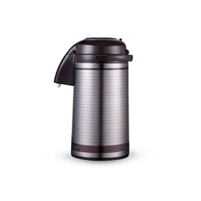 Royalford RF10501,3L Airpot Flask features double wall vacuum insulation| durable stainless steel body and pink glass inner| keeping beverages hot or cold for long hours. - Image 2