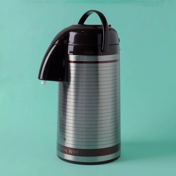Royalford RF10501,3L Airpot Flask features double wall vacuum insulation| durable stainless steel body and pink glass inner| keeping beverages hot or cold for long hours. - Image 8