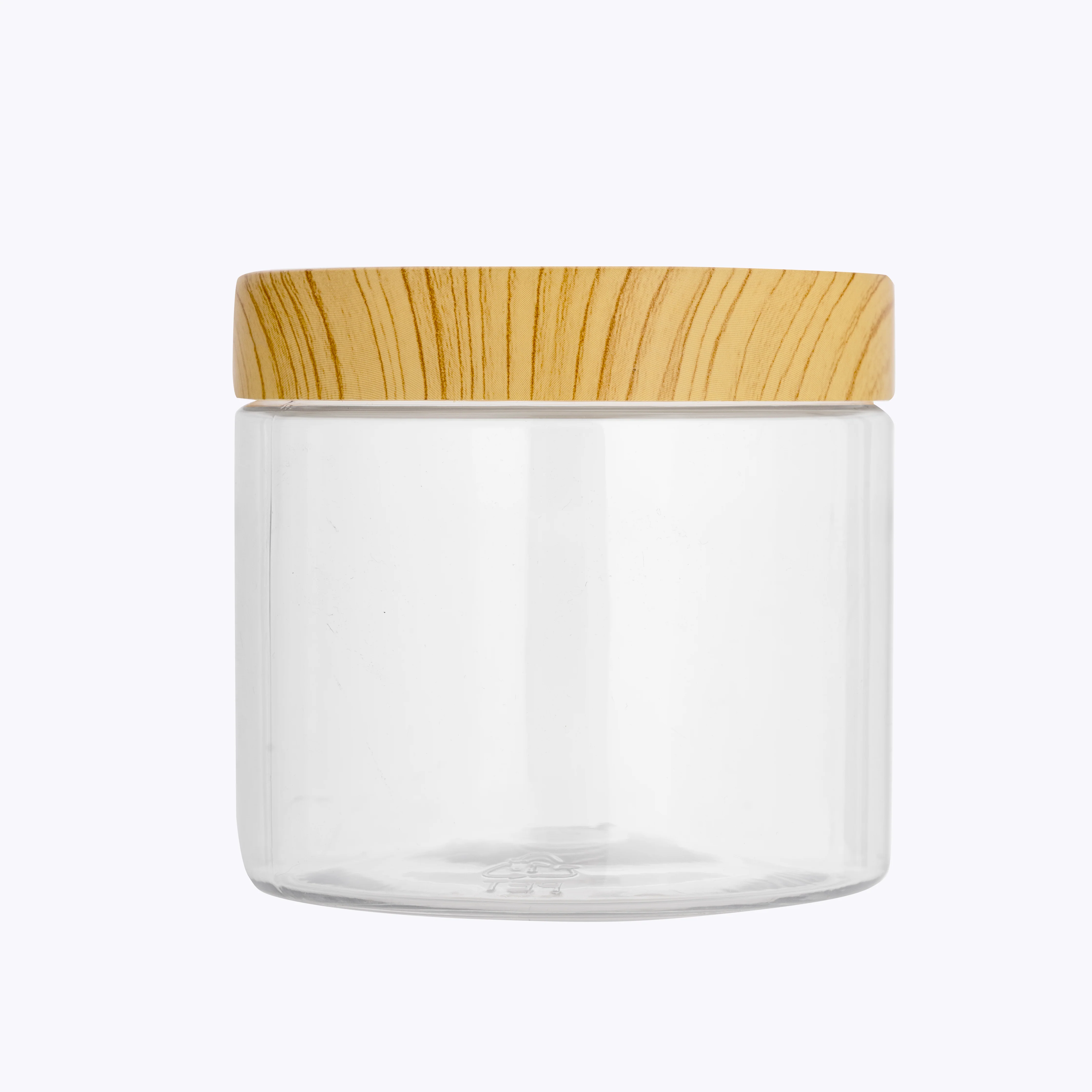 Royalford RF10507 Round Air-Tight PET Jars| BPA-free, odor-free, leak-proof design & wooden finish lids| containers in 500ml, 800ml & 1000ml sizes for freshness| - Image 3