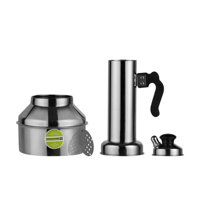 Royalford RF10518 Stainless Steel Whistling Puttu Maker| Premium Food-Grade Construction| Heat-Resistant Bakelite Handle & Knob | Compact Traditional Steamer Design - Image 4