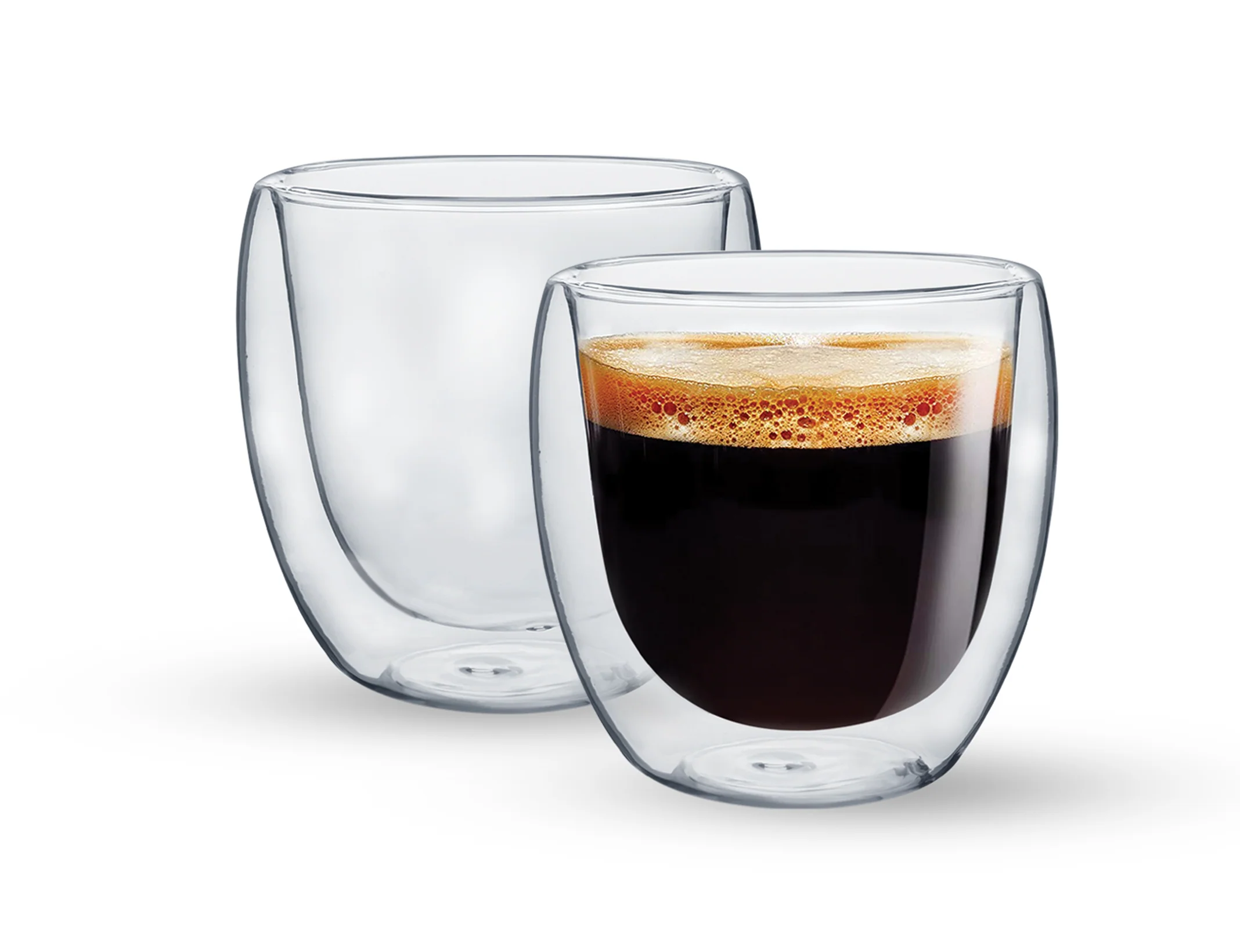 Royalford RF10525 Double Wall Borosilicate Glass Cup Set 250ml | Heat Resistant Transparent Coffee & Tea Cups | Insulated Glass Mugs | Elegant Durable Drinkware - Image 2