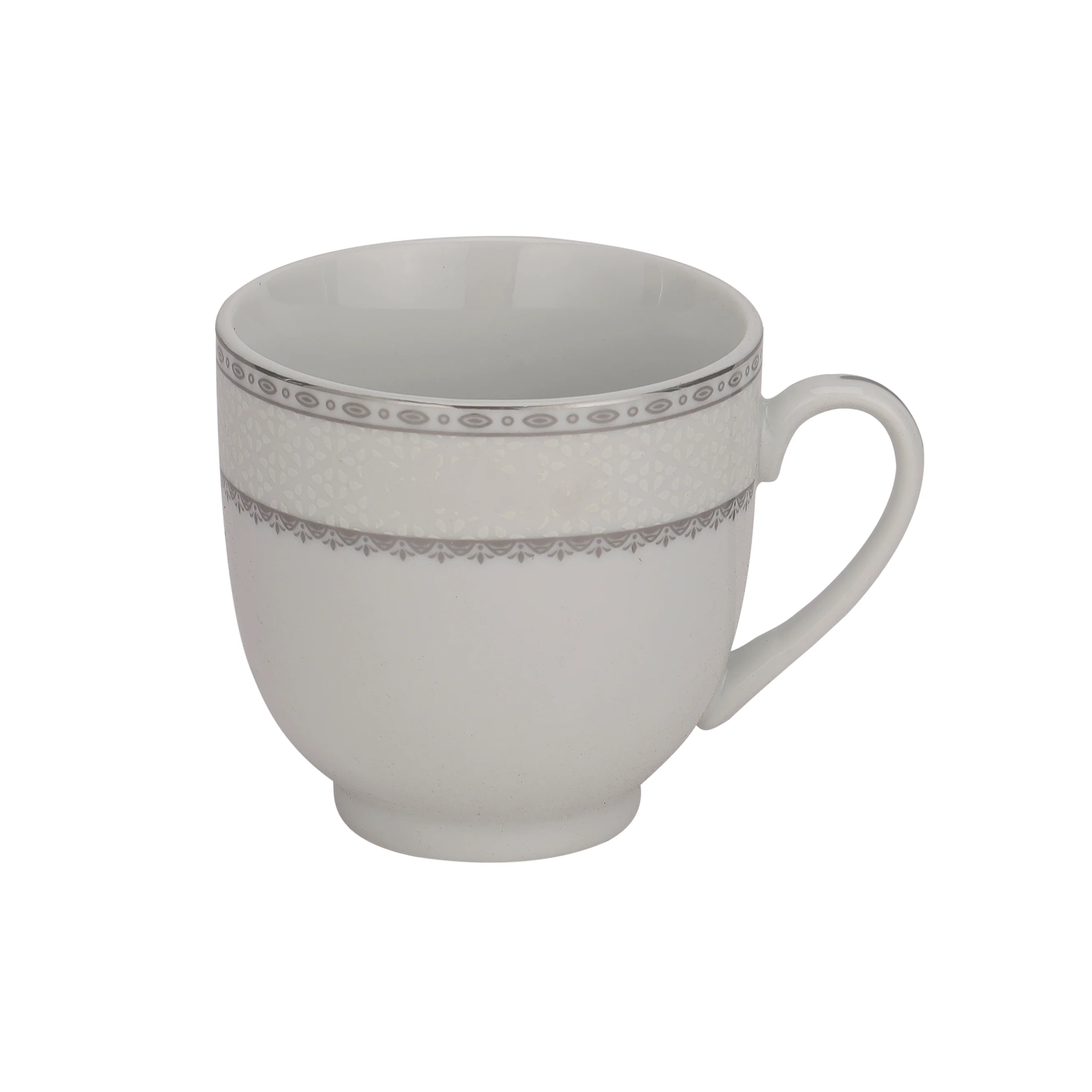 Royalford RF10554 Cup & Saucer Set 12 Pcs | Premium Porcelain 180ml Tea Cups with Matching Saucers| Elegant White Design| Dishwasher Safe & Freezer Safe Tableware Set - Image 5