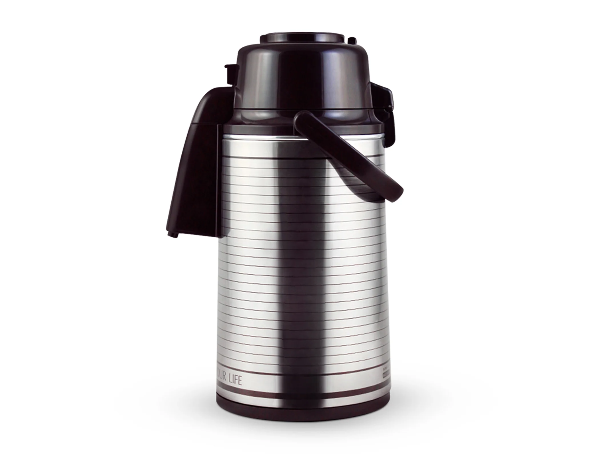 Royalford RF10725 3.0 Litre Airpot Flask with Pump Action | Double Wall Vacuum Insulated Stainless Steel Body | Keeps Beverages Hot for 18 Hours and Cold for 24 Hours - Image 2