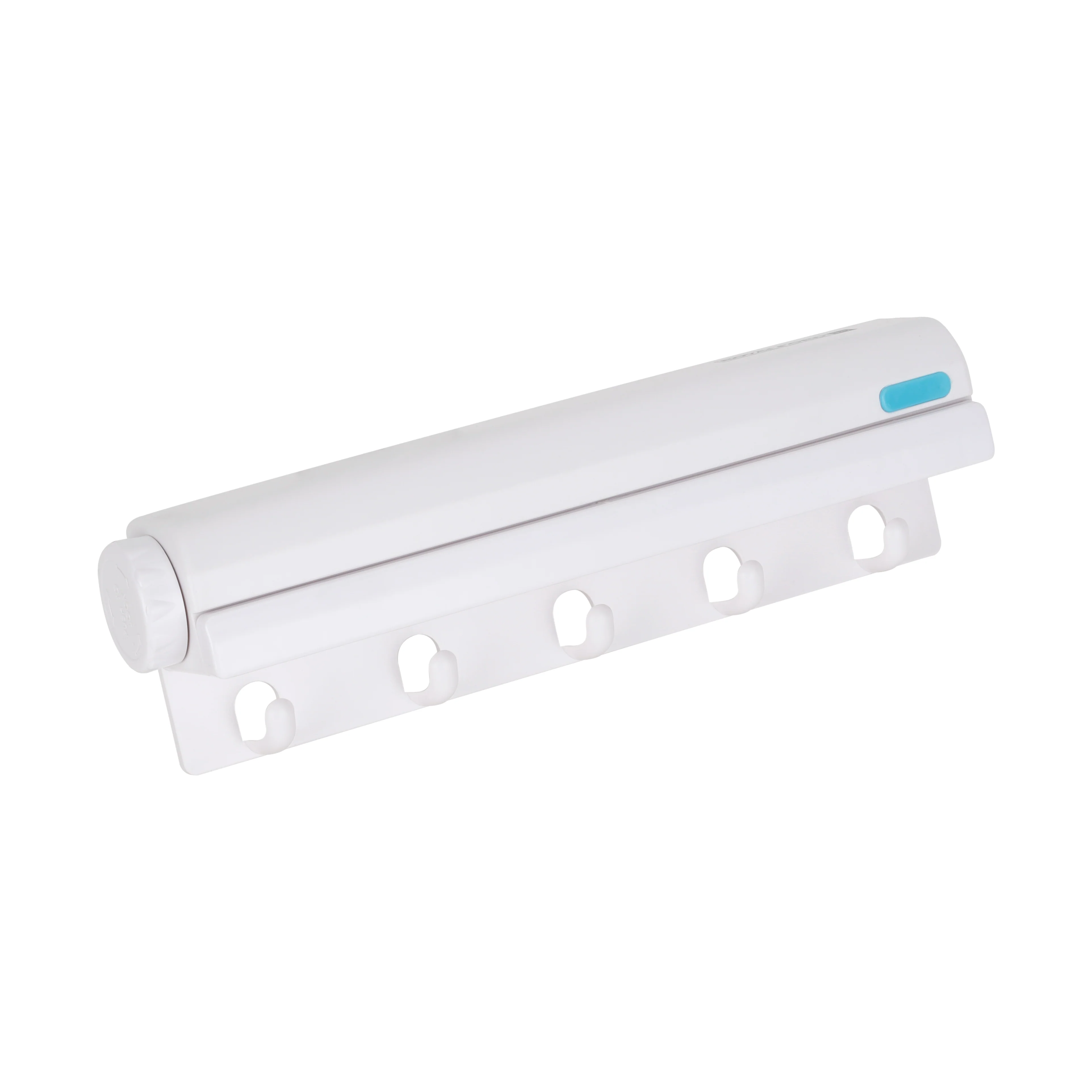 Royalford RF10730 Indoor Cloth Hanger Rope | Retractable Flexible Clothesline up to 3.7M | Strong ABS Body | Space-Saving Wall Mounted Design for Indoor Laundry Drying