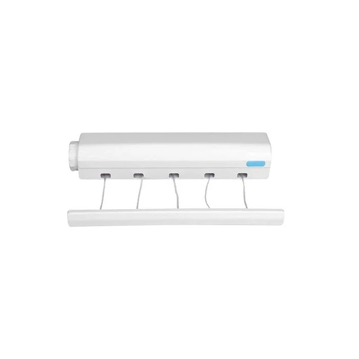 Royalford RF10730 Indoor Cloth Hanger Rope | Retractable Flexible Clothesline up to 3.7M | Strong ABS Body | Space-Saving Wall Mounted Design for Indoor Laundry Drying - Image 2