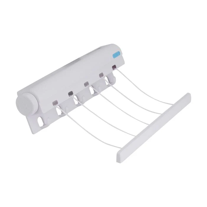 Royalford RF10730 Indoor Cloth Hanger Rope | Retractable Flexible Clothesline up to 3.7M | Strong ABS Body | Space-Saving Wall Mounted Design for Indoor Laundry Drying - Image 3